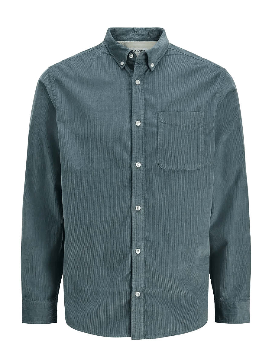 Jack & Jones - JJECLASSIC CORD SHIRT L/S SN - manchesterskjortor - stormy weather - 1
