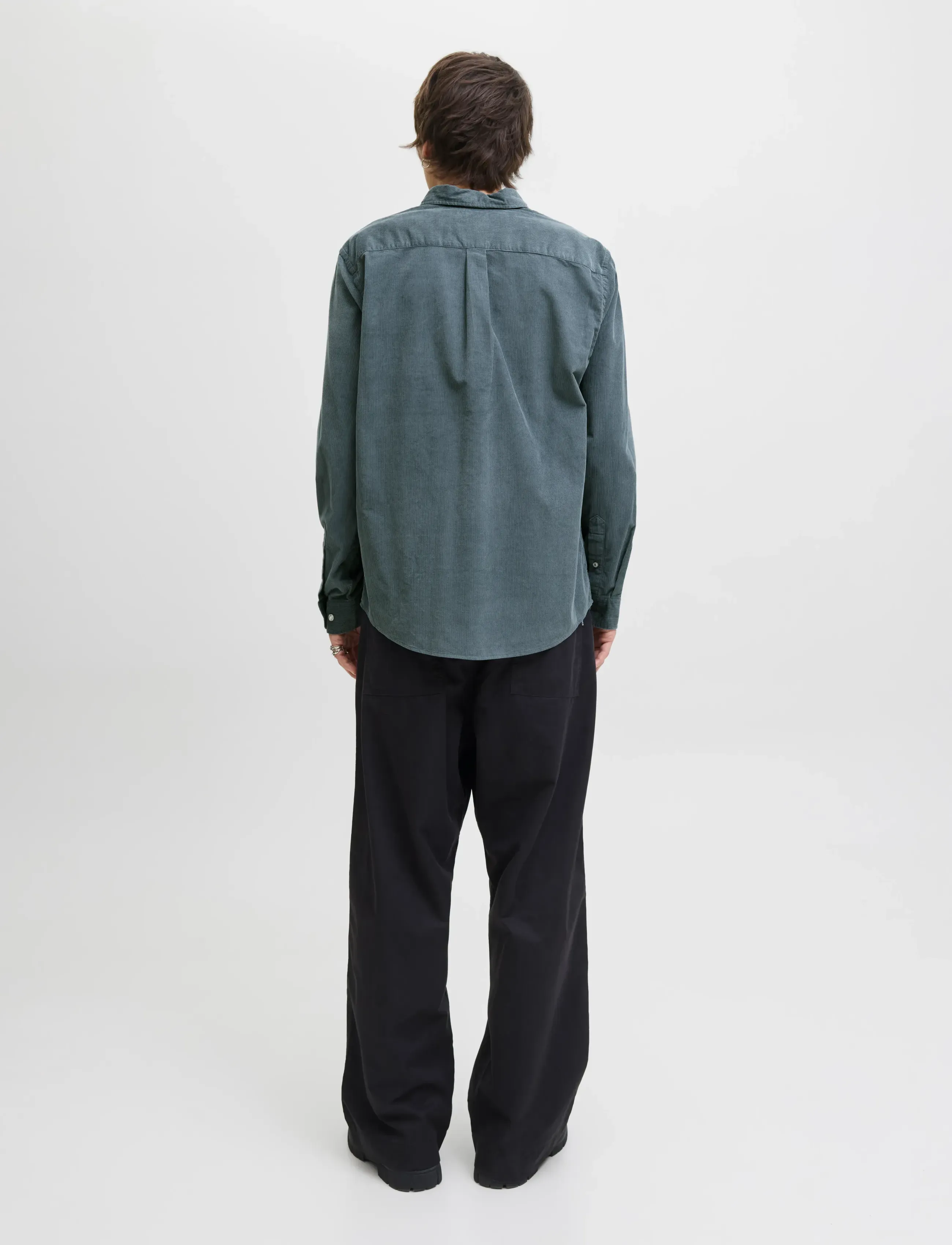 Jack & Jones - JJECLASSIC CORD SHIRT L/S SN - kordfløyelsskjorter - stormy weather - 2