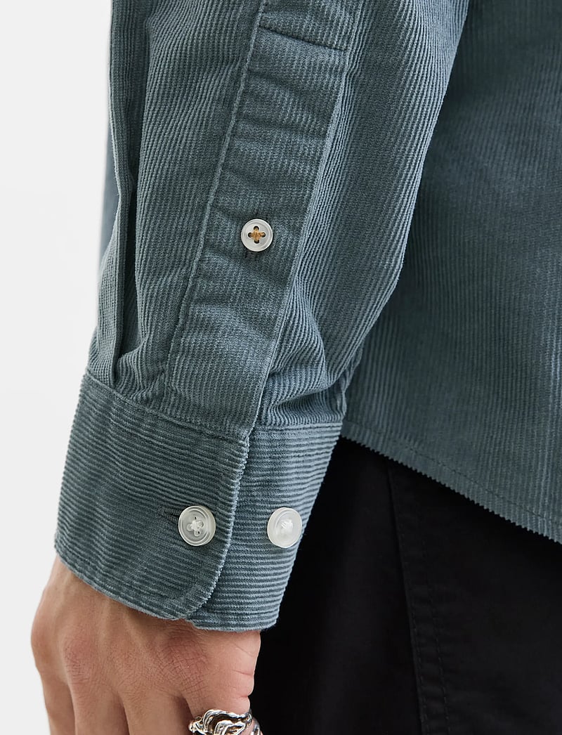 Jack & Jones - JJECLASSIC CORD SHIRT L/S SN - corduroy overhemden - stormy weather - 5