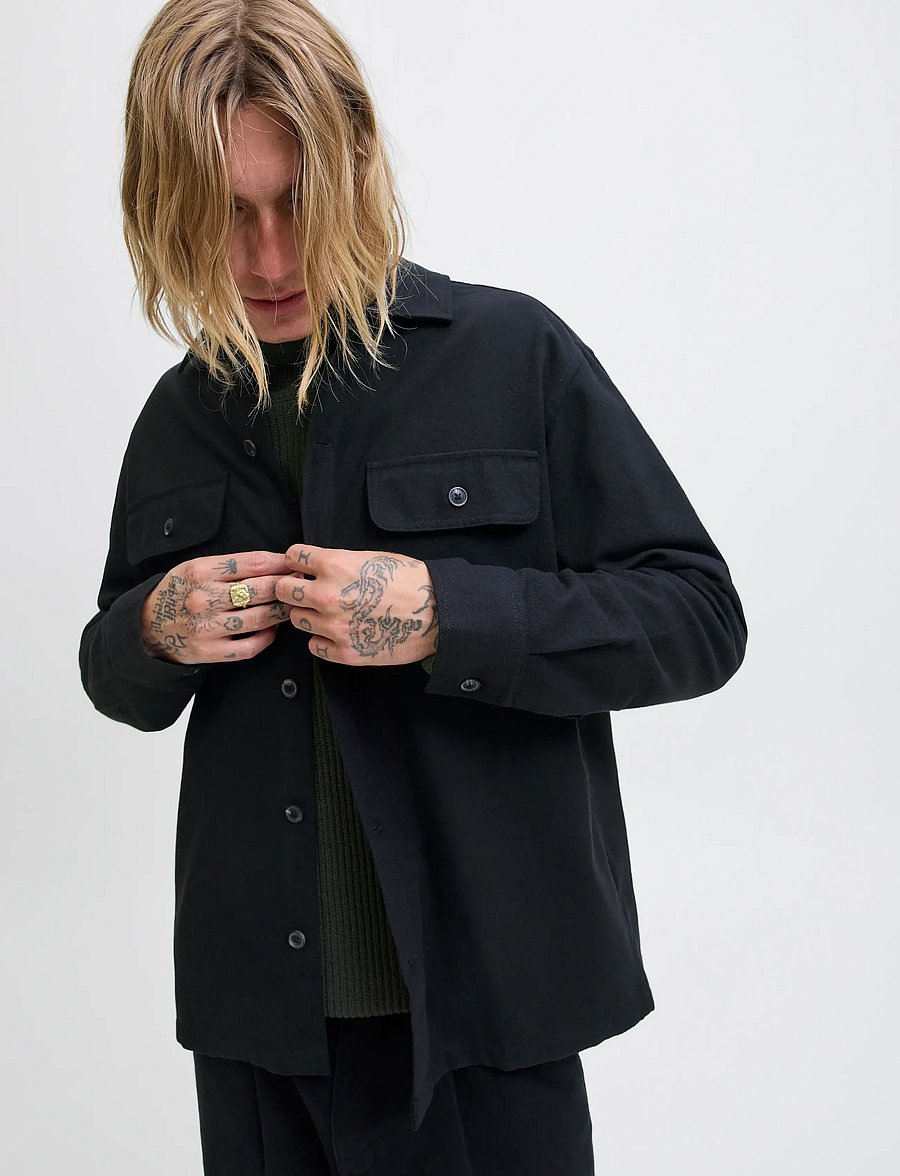 Jack & Jones - JJECHARGE OVERSHIRT LS NOOS - kollektionen - black - 3