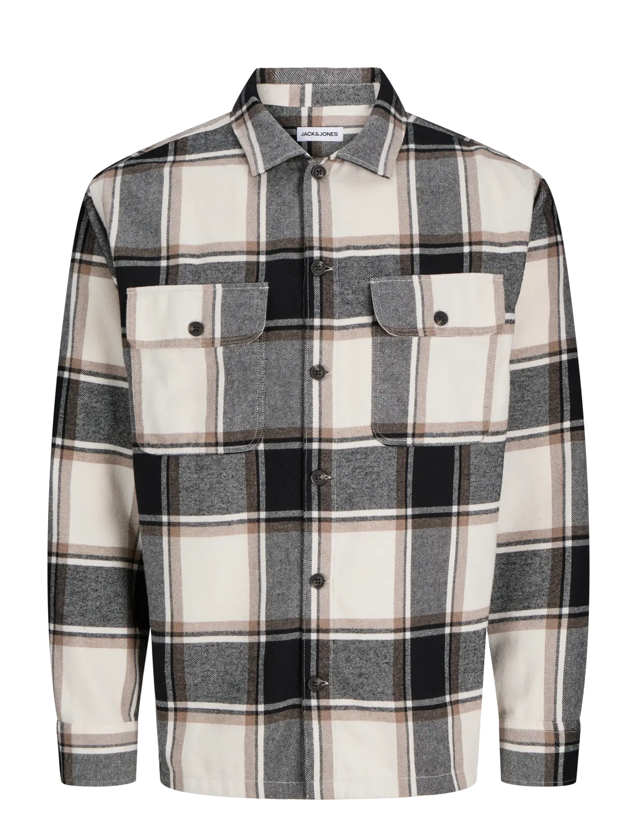 JACK & JONES Jjecharge Overshirt Ls Noos Patterned - XL - Herren