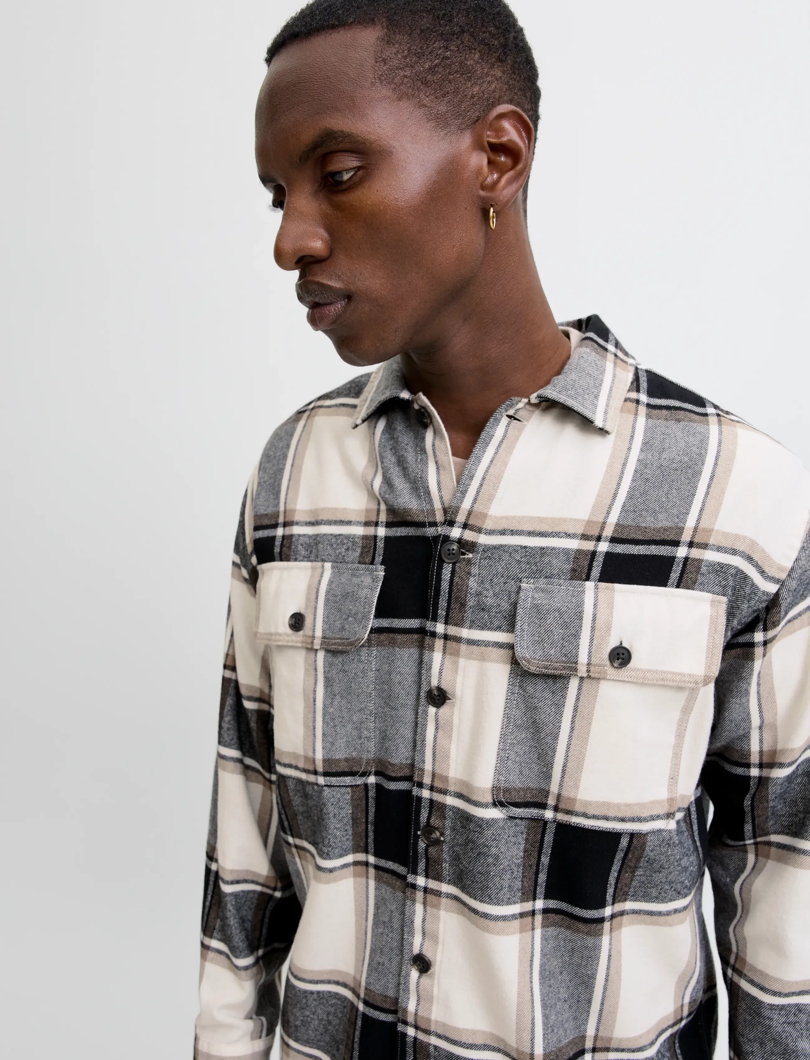 Jack & Jones - JJECHARGE OVERSHIRT LS NOOS - laveste priser - crockery - 3