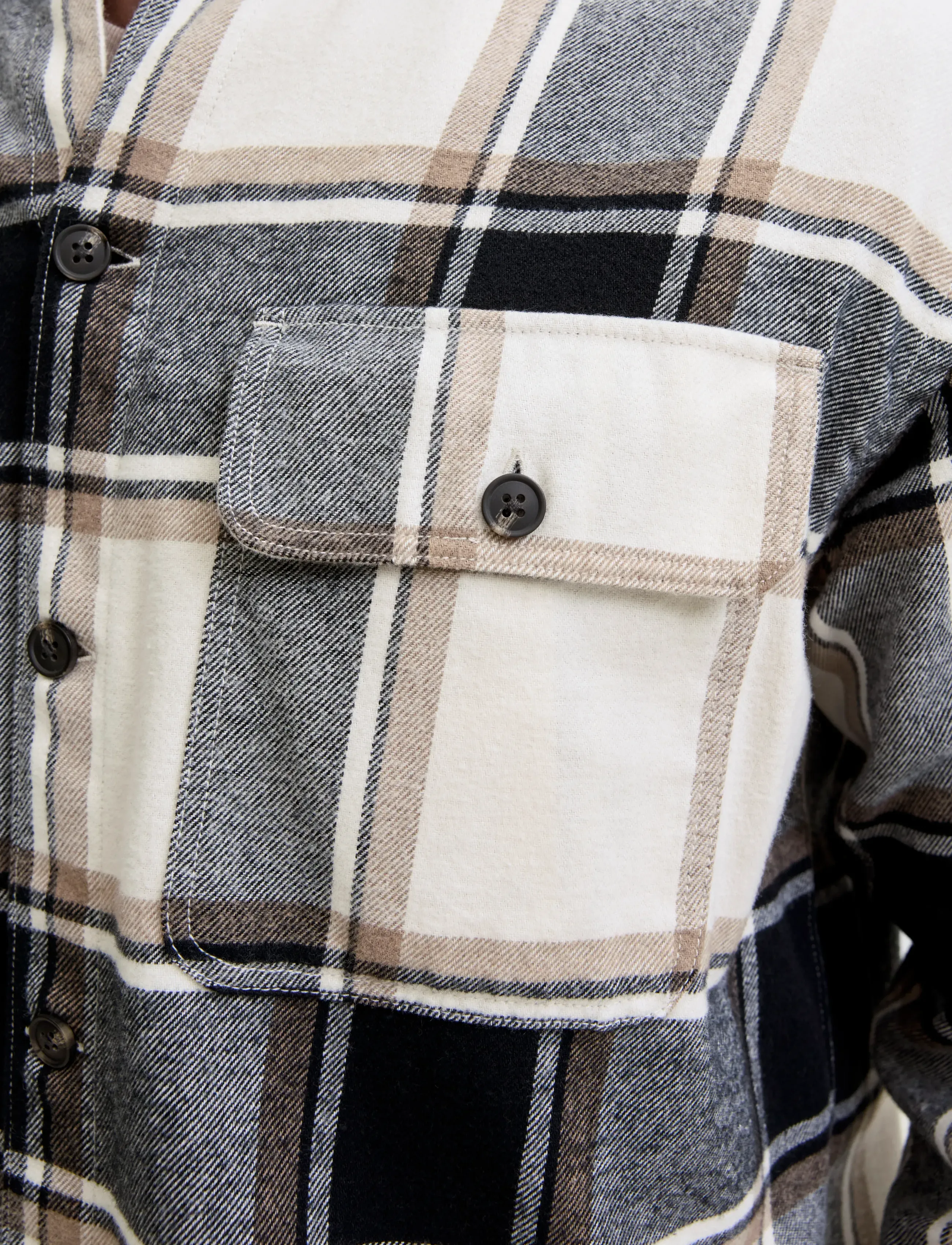 Jack & Jones - JJECHARGE OVERSHIRT LS NOOS - laveste priser - crockery - 4