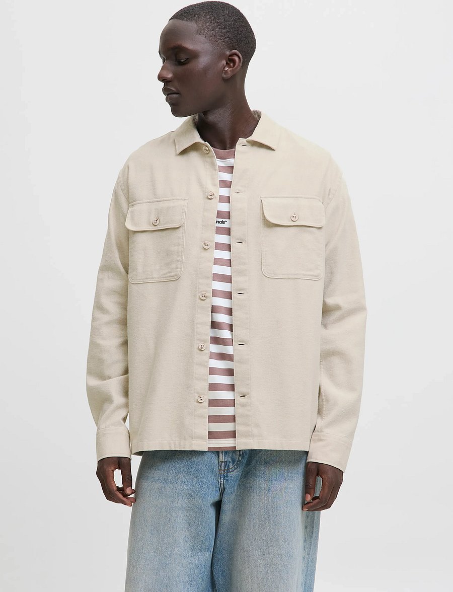 Jack & Jones - JJECHARGE OVERSHIRT LS NOOS - kollektionen - moonbeam - 0