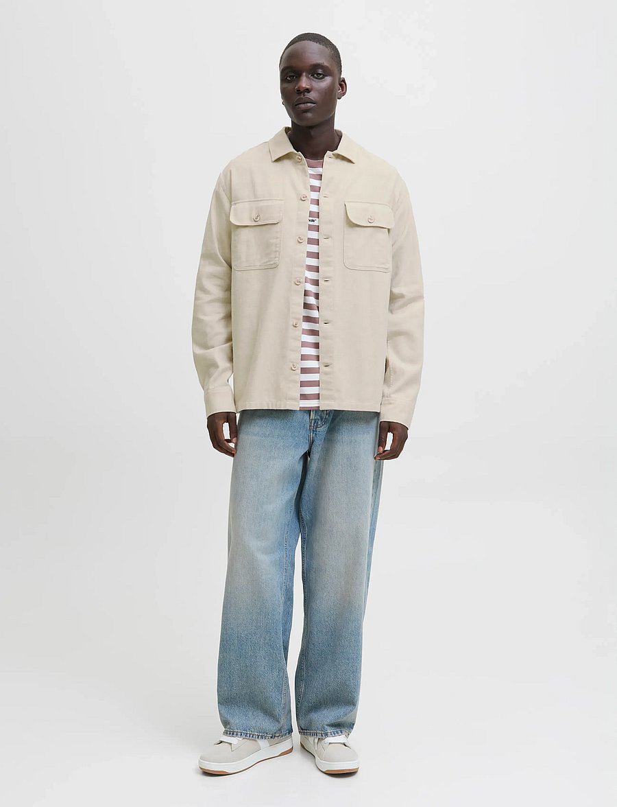 Jack & Jones - JJECHARGE OVERSHIRT LS NOOS - kollektionen - moonbeam - 3