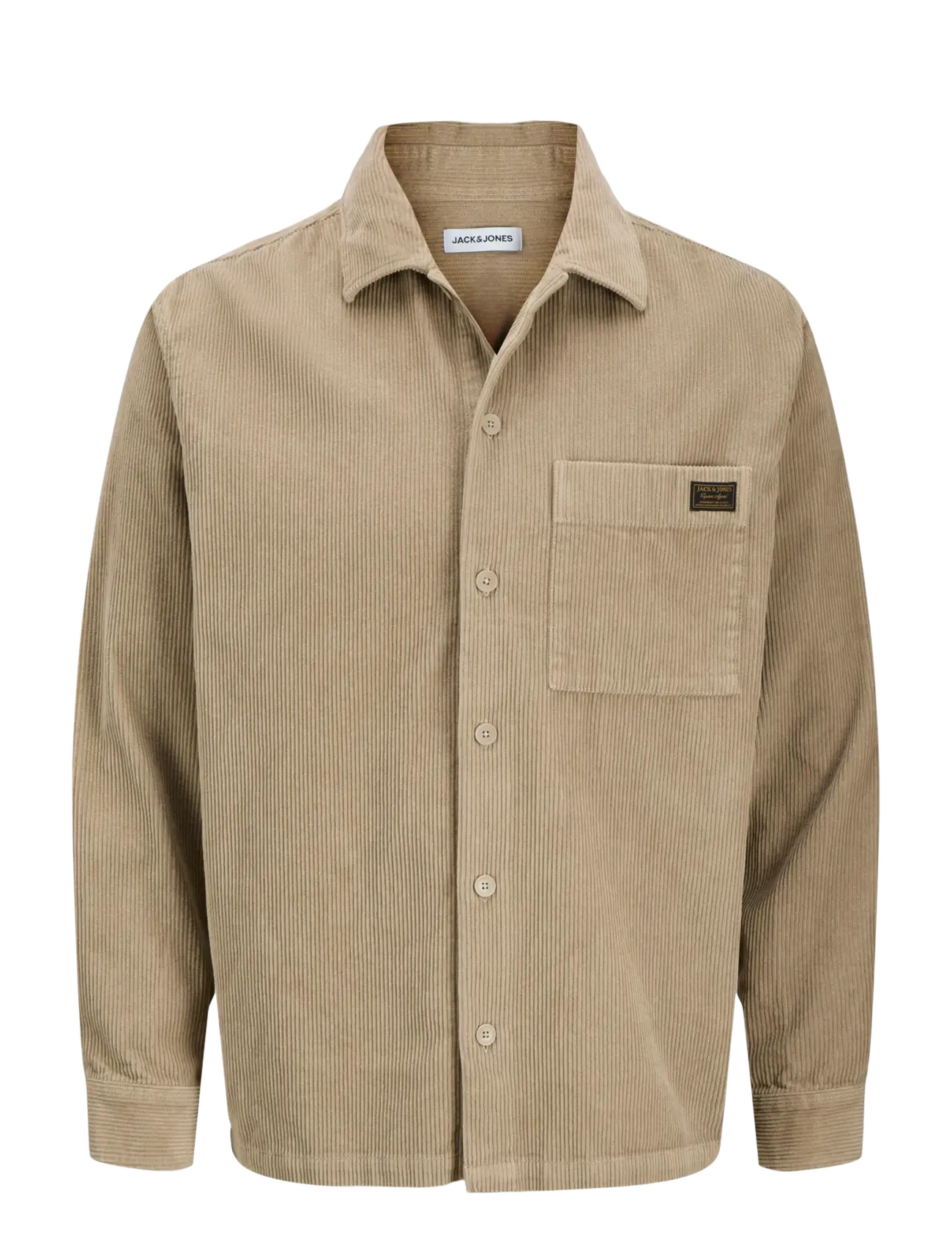 JACK & JONES Jjcorduroy Overshirt L/S Beige - S - Herren