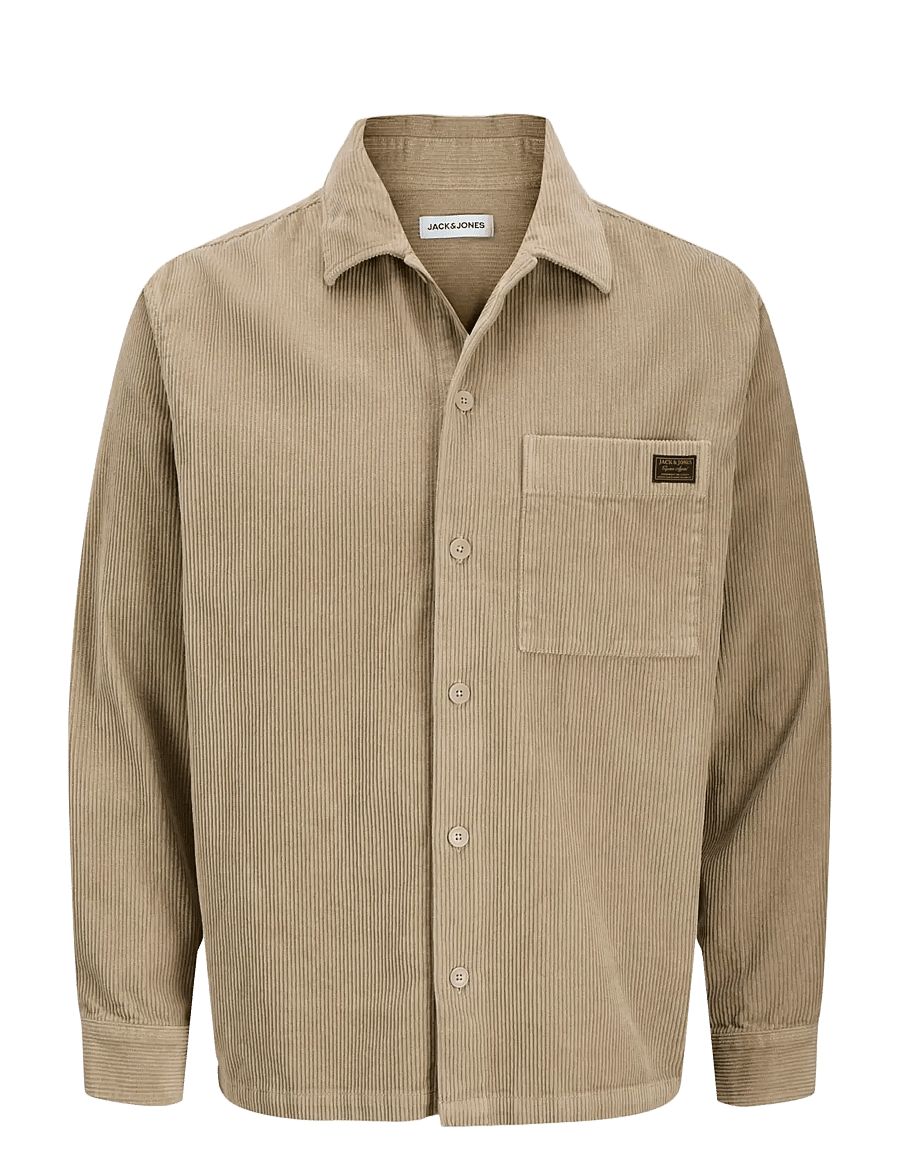 Jack & Jones - JJCORDUROY OVERSHIRT L/S - fløjlsskjorter - crockery - 1