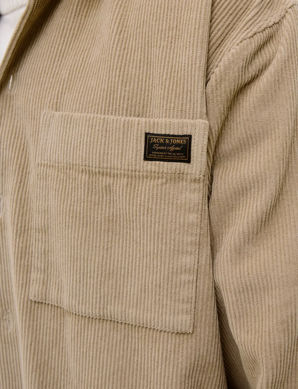 Jack & Jones - JJCORDUROY OVERSHIRT L/S - fløjlsskjorter - crockery - 4