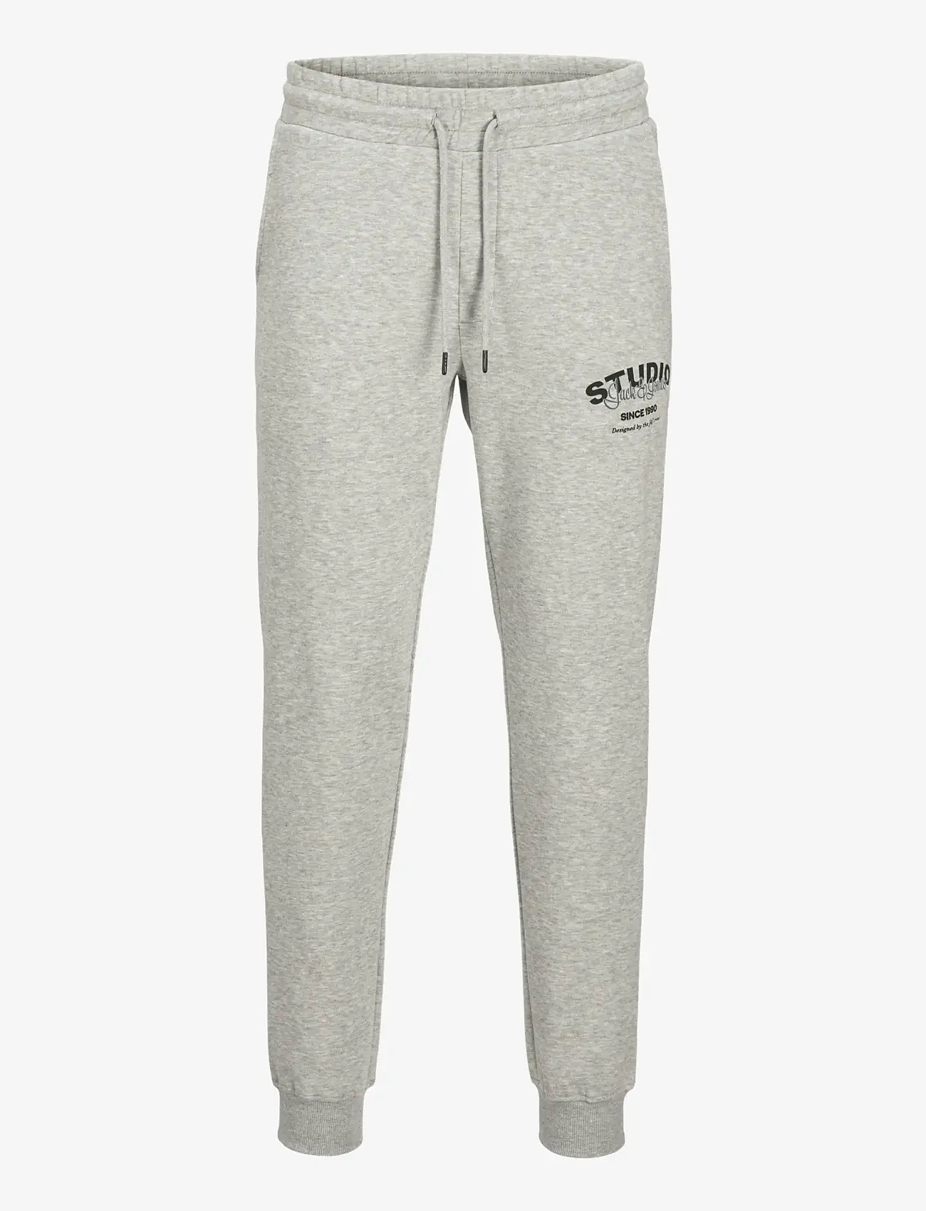 Jack & Jones - JPSTGORDON YUKI SWEAT PANTS BF - kollektionen - light grey melange - 0