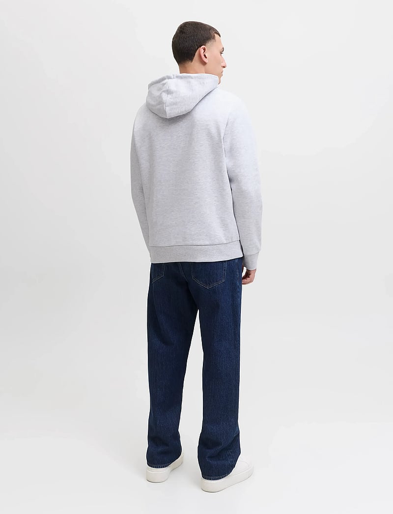 Jack & Jones - JJGEPLAS SWEAT HOOD LN - hettupeysur - white melange - 2