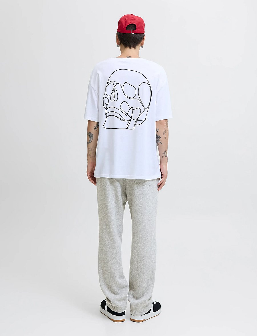 Jack & Jones - JPSTKANE BRADLEY UNCUFFED SWT PANTS NOOS - collections - light grey melange - 3