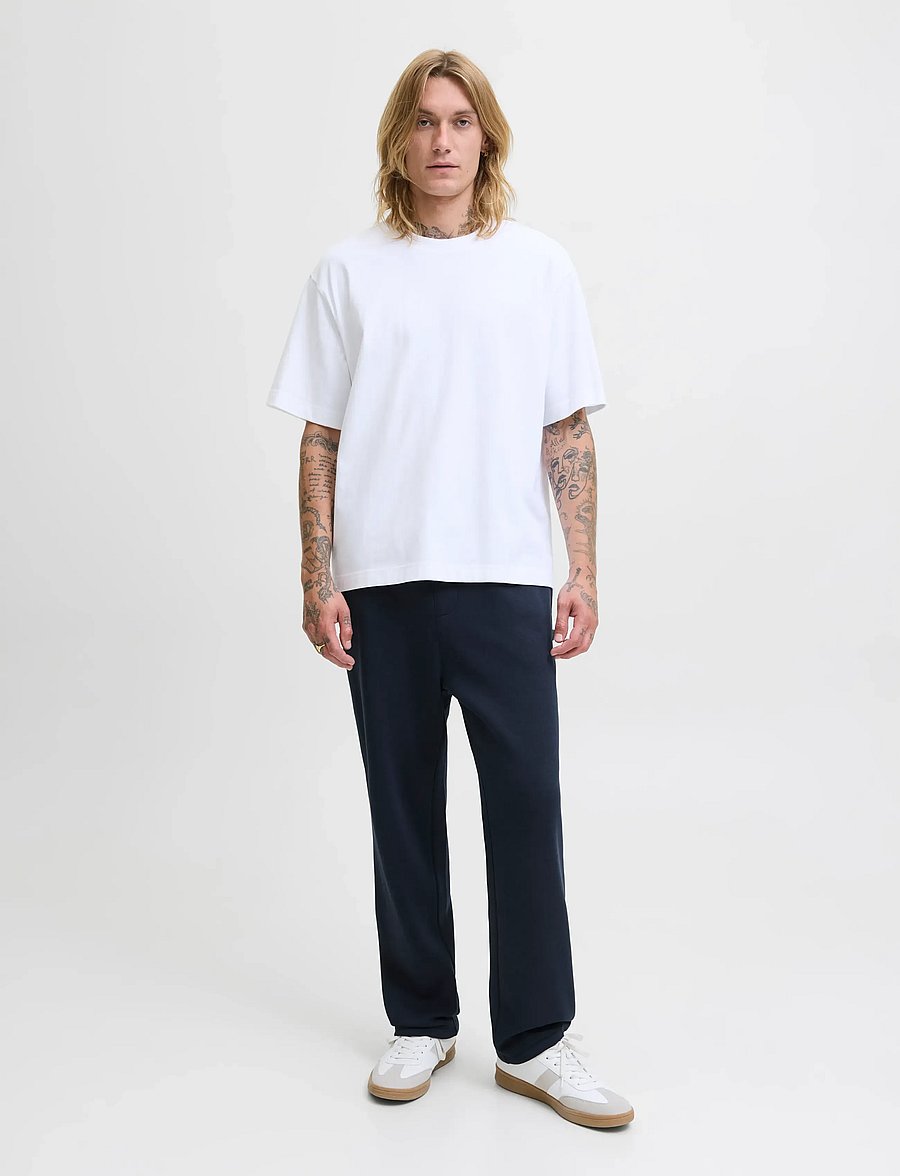 Jack & Jones - JPSTKANE BRADLEY UNCUFFED SWT PANTS NOOS - mallistot - navy blazer - 5
