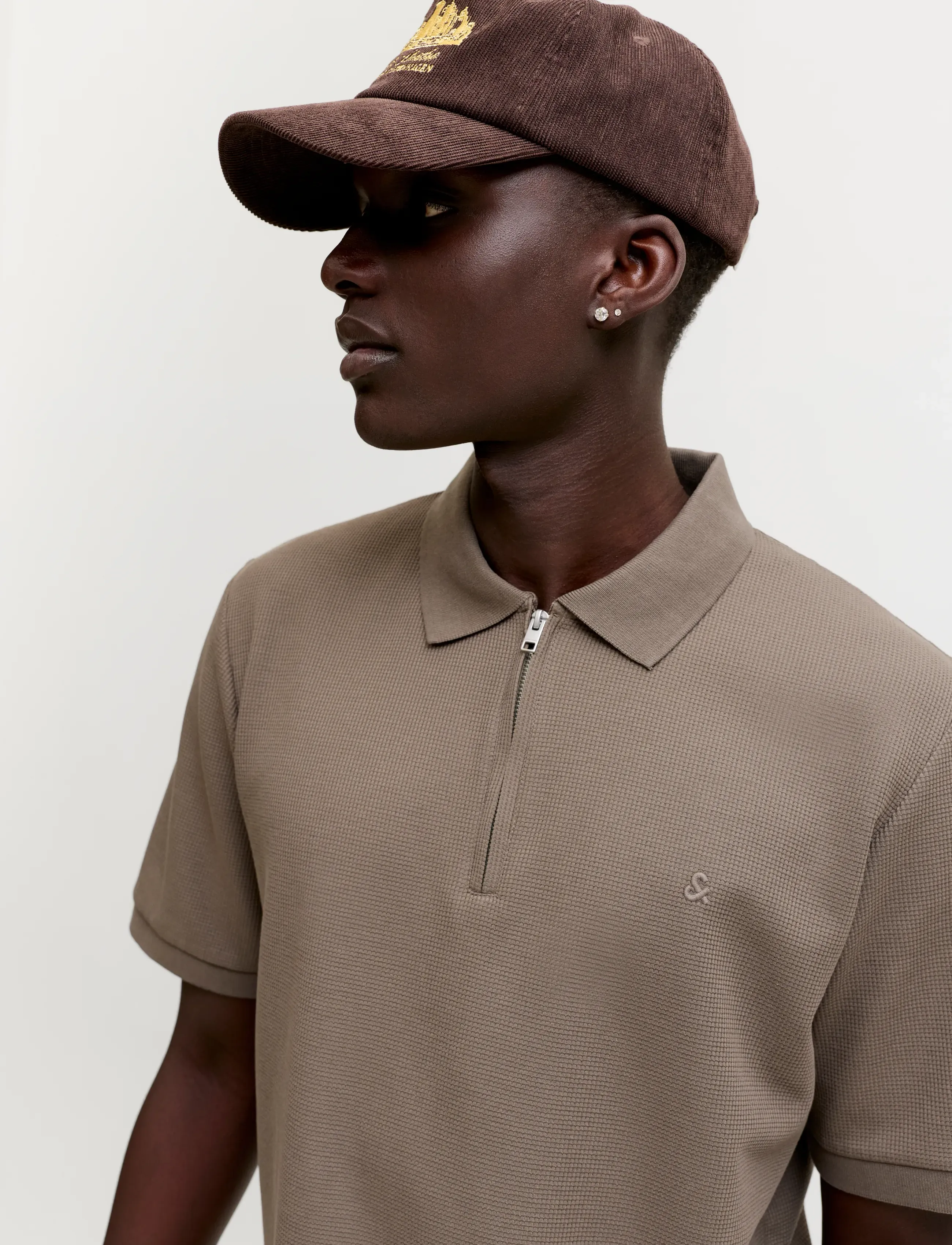 Jack & Jones - JJEAUSTIN ZIP POLO SS NOOS - kortærmede poloer - falcon - 5