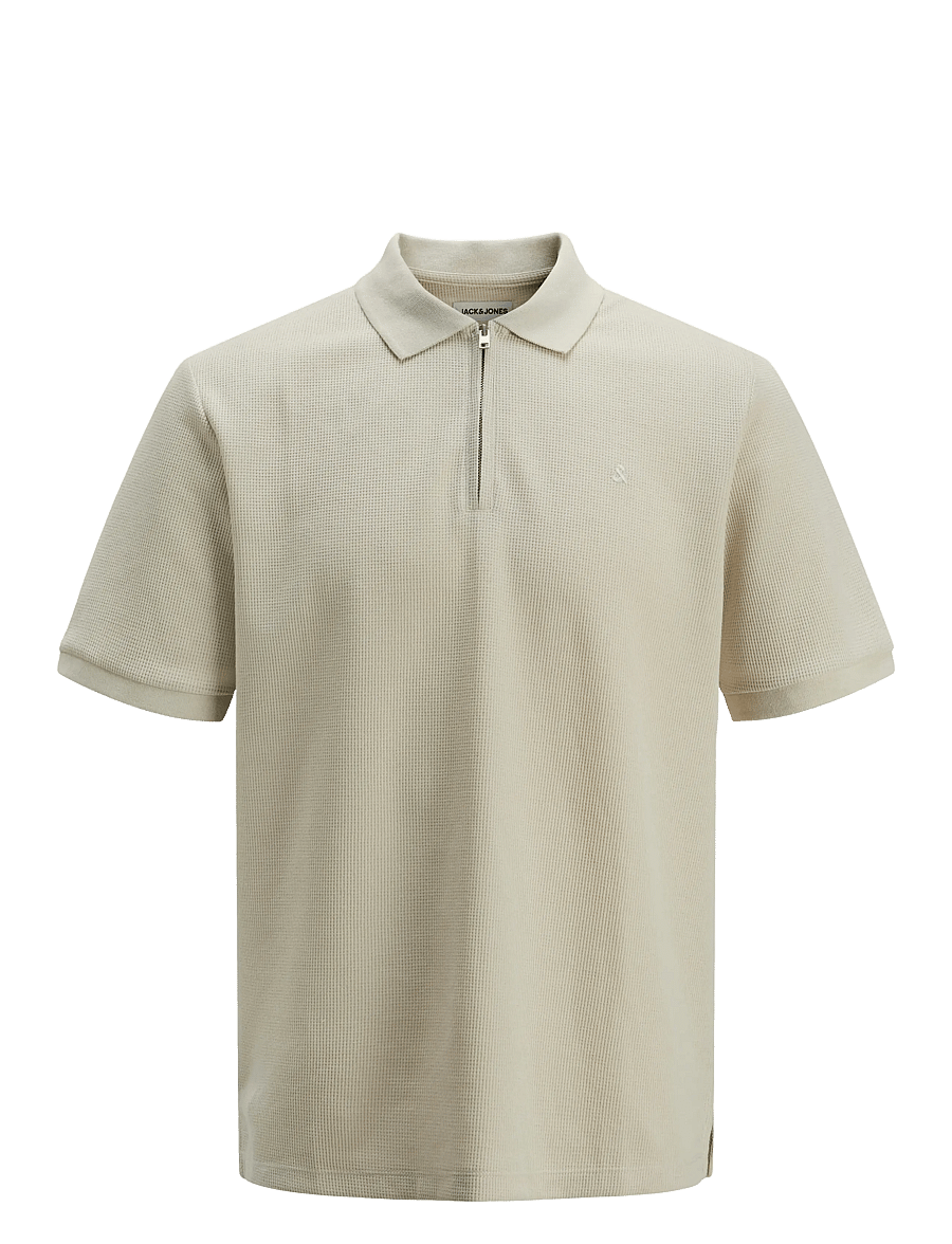 Jack & Jones - JJEAUSTIN ZIP POLO SS NOOS - kurzärmelig - moonbeam - 1