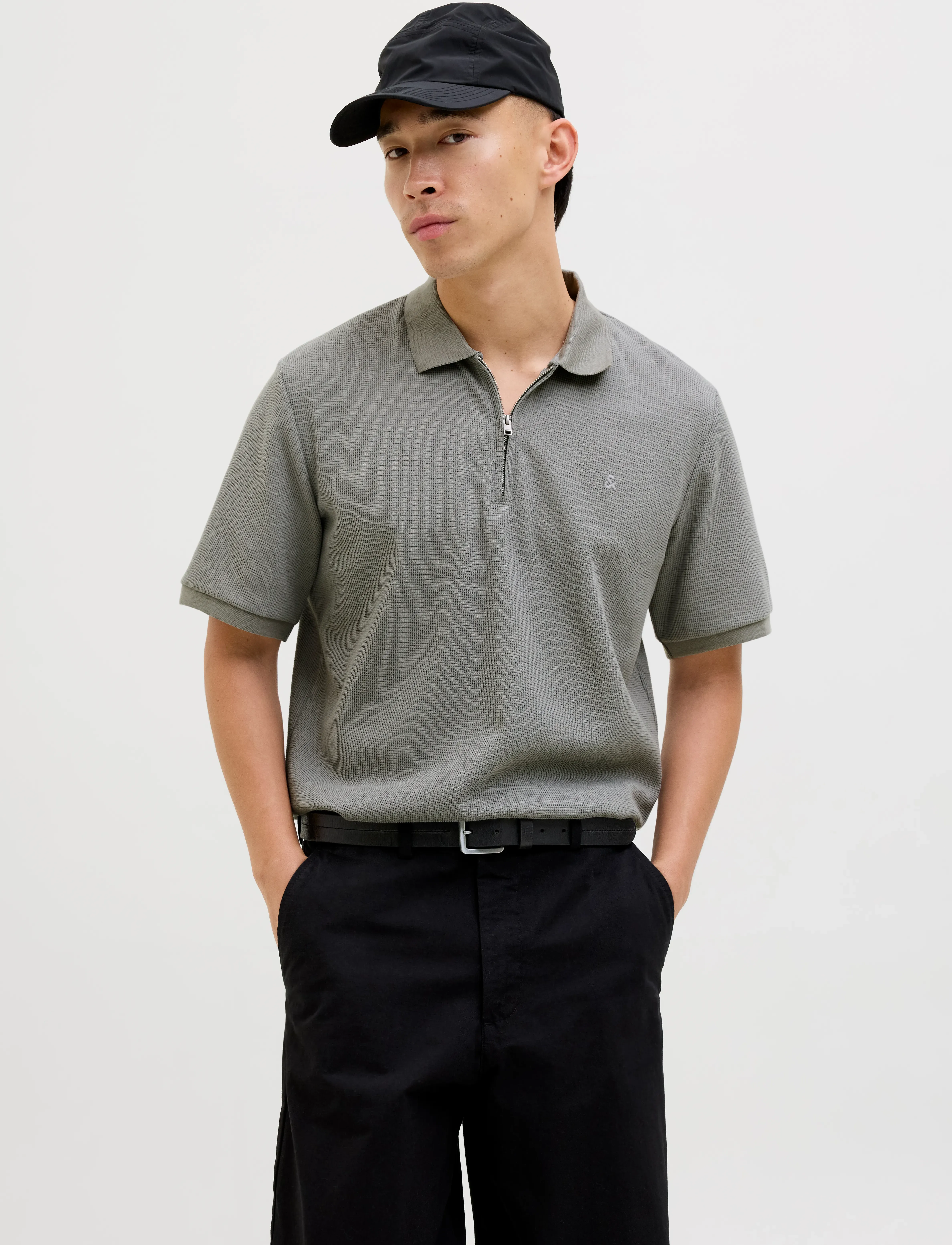Jjeaustin Zip Polo Ss Noos