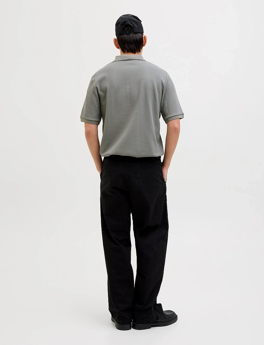 Jack & Jones - JJEAUSTIN ZIP POLO SS NOOS - kurzärmelig - ultimate grey - 2