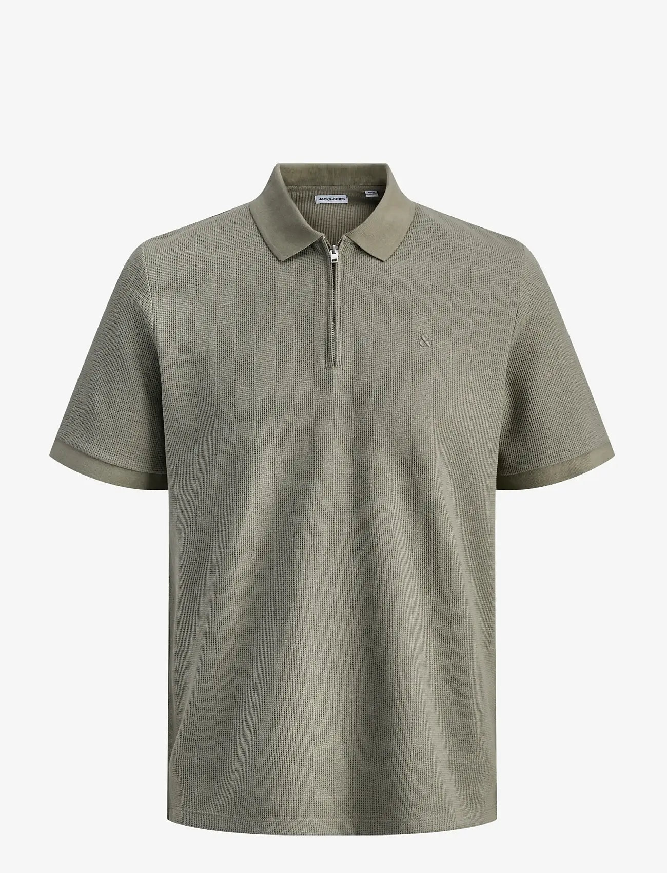 Jack & Jones - JJEAUSTIN ZIP POLO SS NOOS - lühikeste varrukatega polod - vetiver - 1