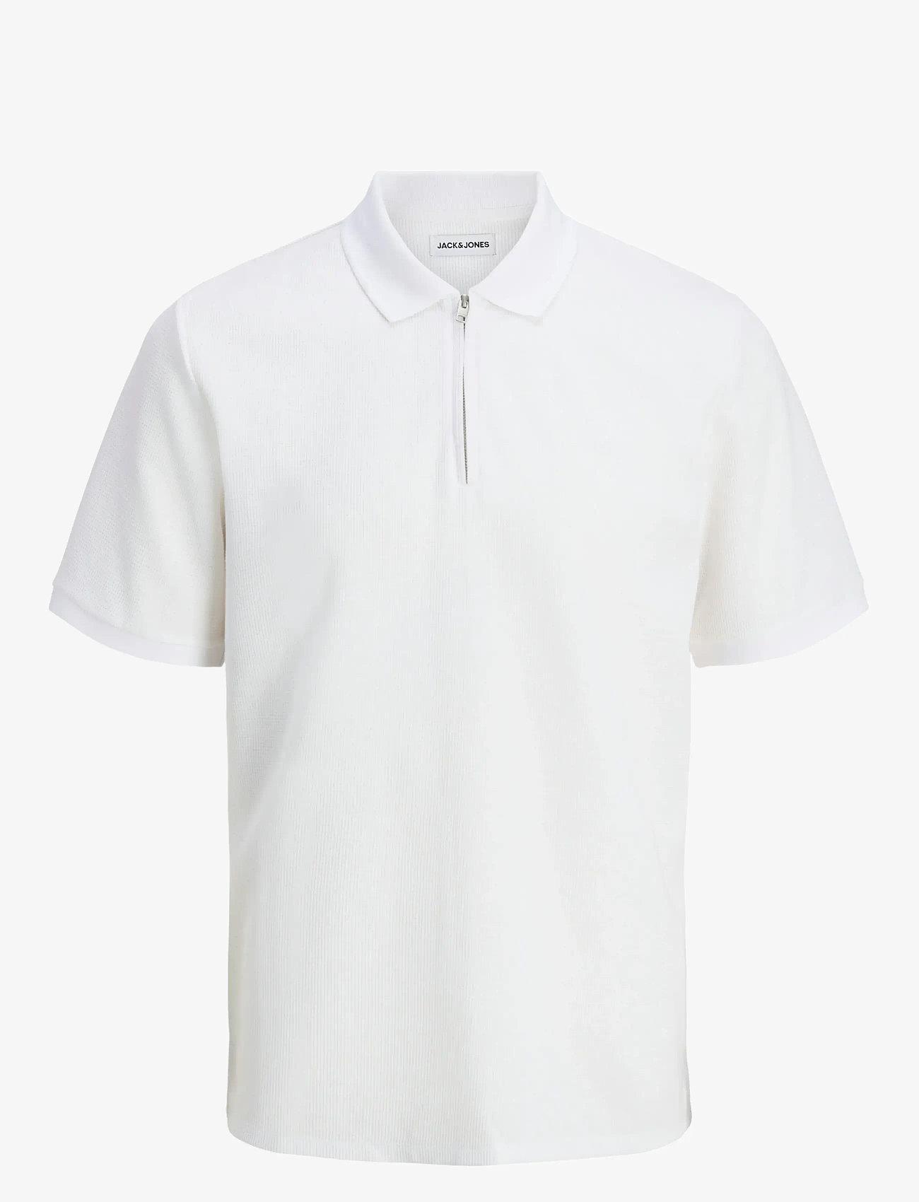 Jack & Jones - JJEAUSTIN ZIP POLO SS NOOS - kurzärmelig - white - 1