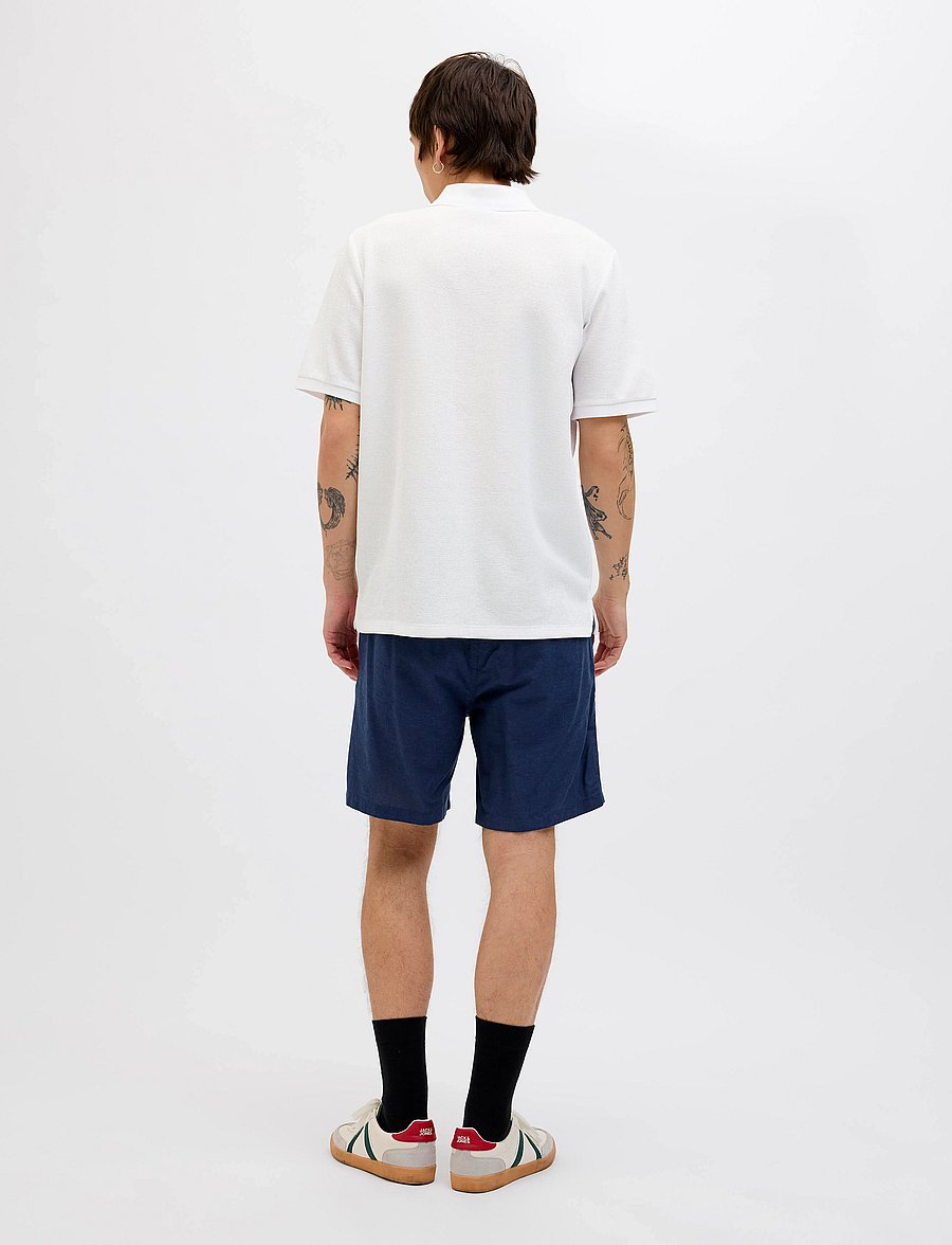 Jack & Jones - JJEAUSTIN ZIP POLO SS NOOS - short-sleeved polos - white - 2