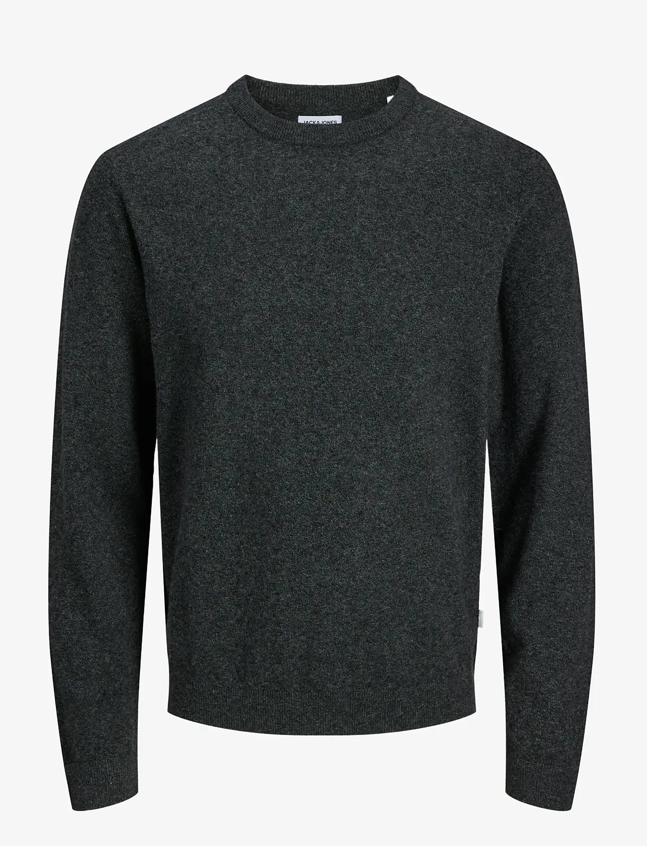 Jack & Jones - JJEPERFECT WOOL KNIT CREW NECK SN - rund hals - black beauty - 1
