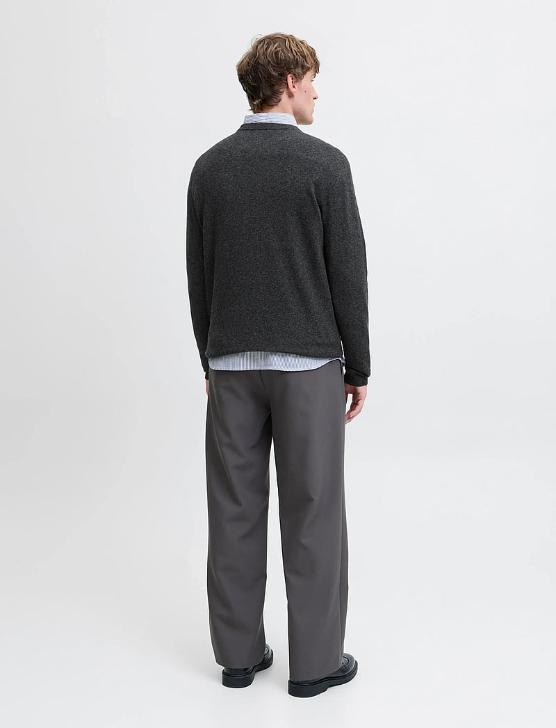 Jack & Jones - JJEPERFECT WOOL KNIT CREW NECK SN - rund hals - black beauty - 2