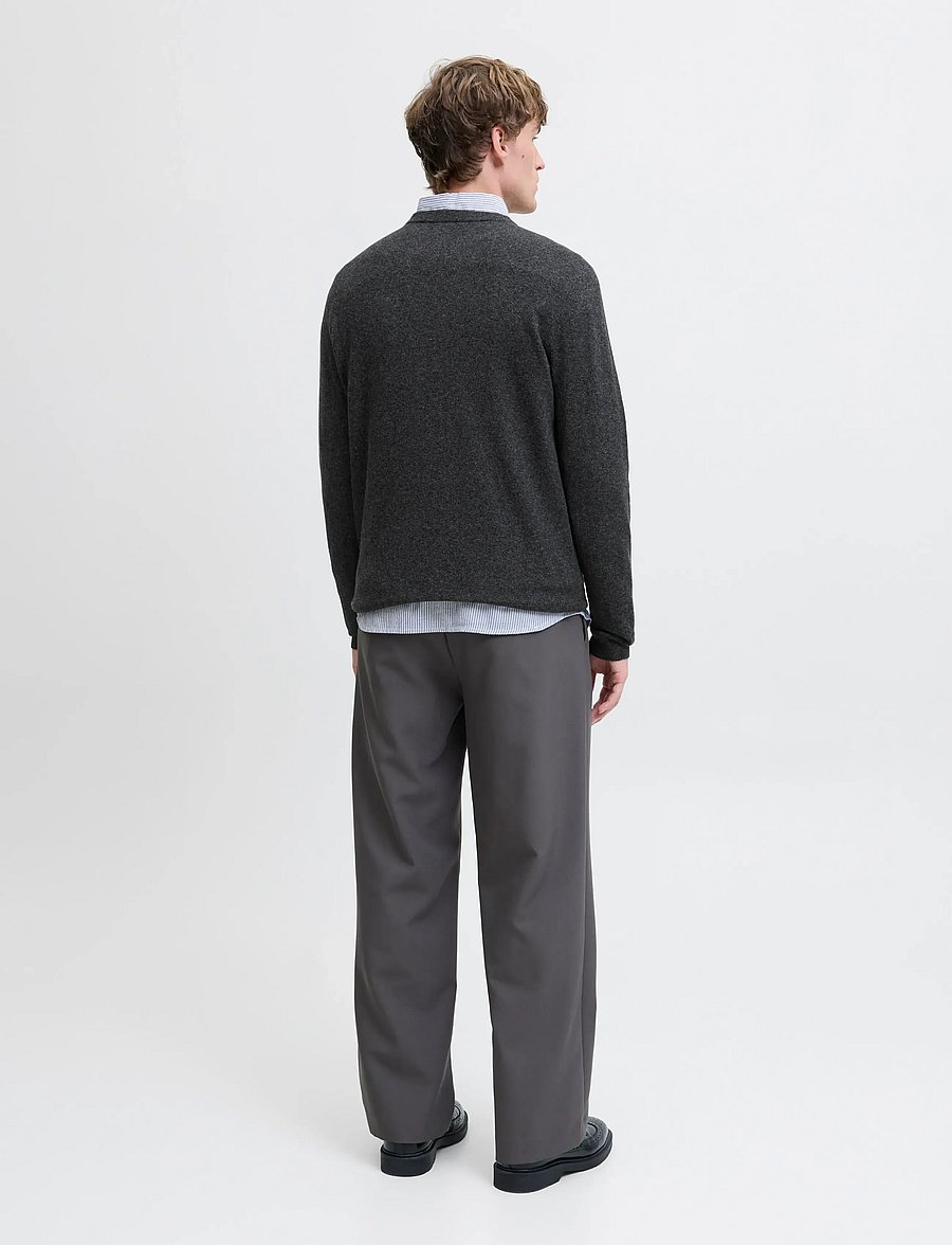 Jack & Jones - JJEPERFECT WOOL KNIT CREW NECK SN - rundhals - black beauty - 2