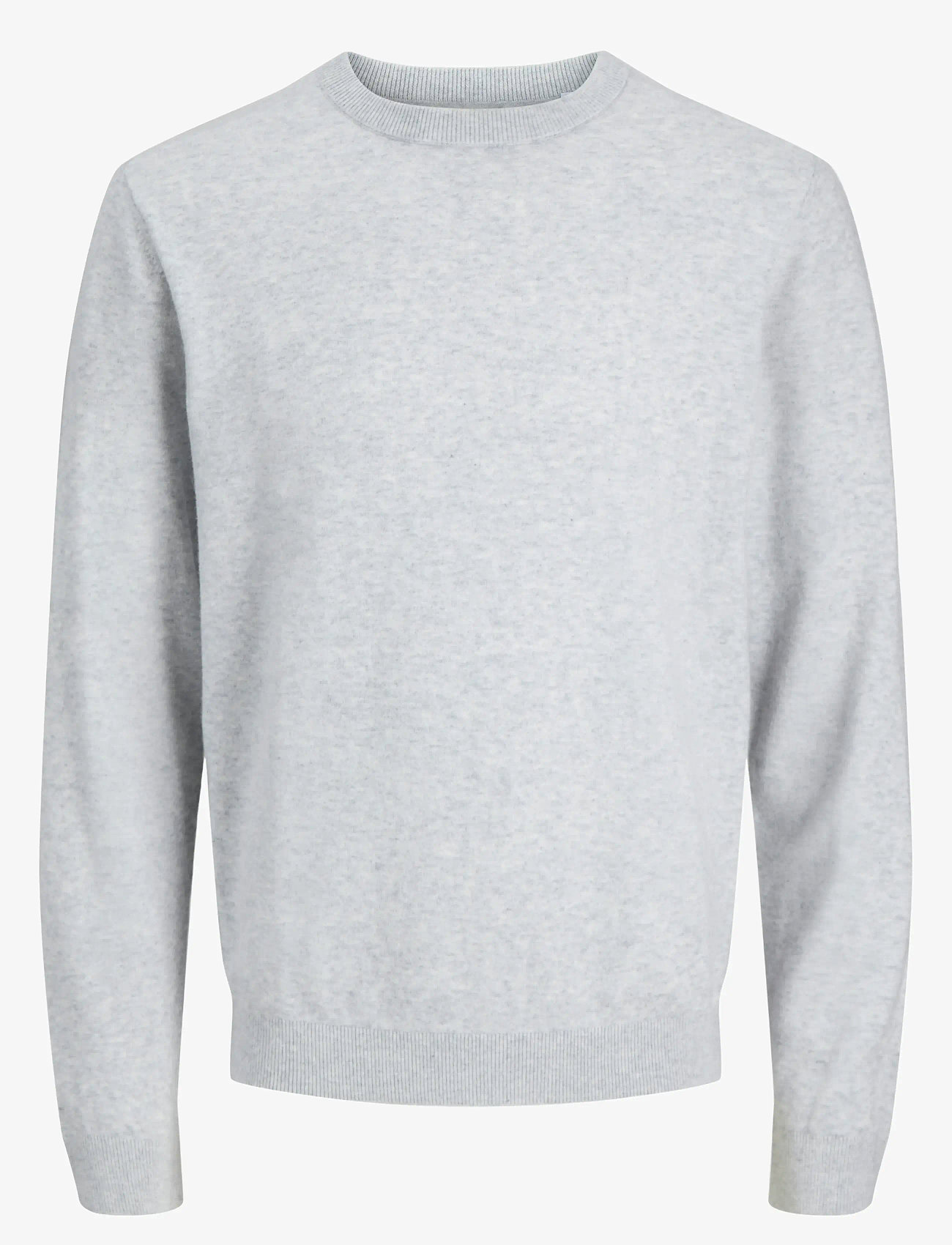 Jack & Jones - JJEPERFECT WOOL KNIT CREW NECK SN - rund hals - light grey melange - 1