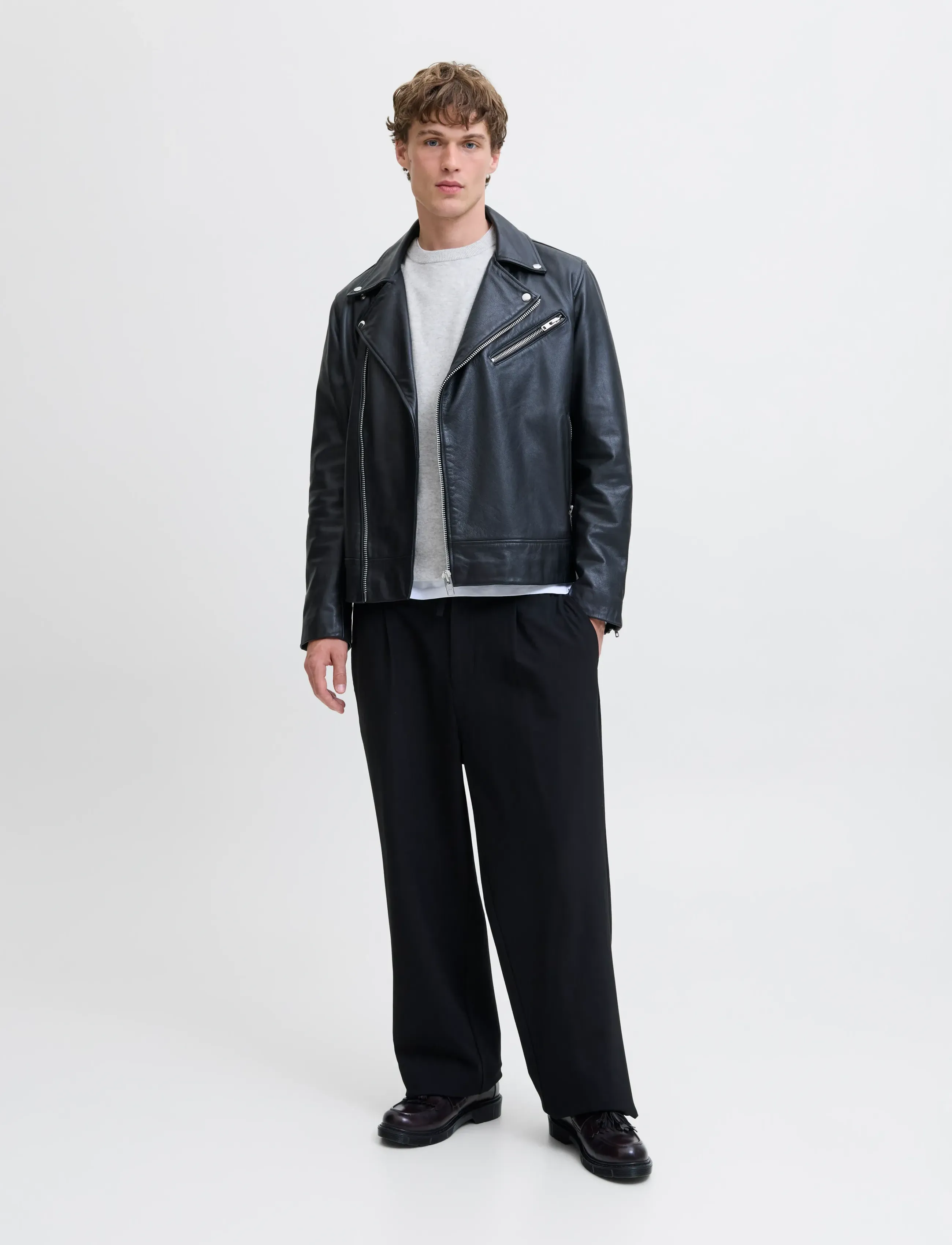 JACK & JONES Jjeperfect Wool Knit Crew Neck Sn stickade tröjor herr – bild 6
