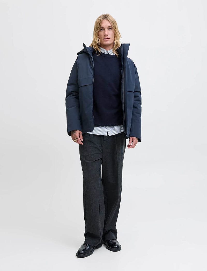 Jack & Jones - JJEPERFECT WOOL KNIT CREW NECK SN - rund hals - maritime blue - 5