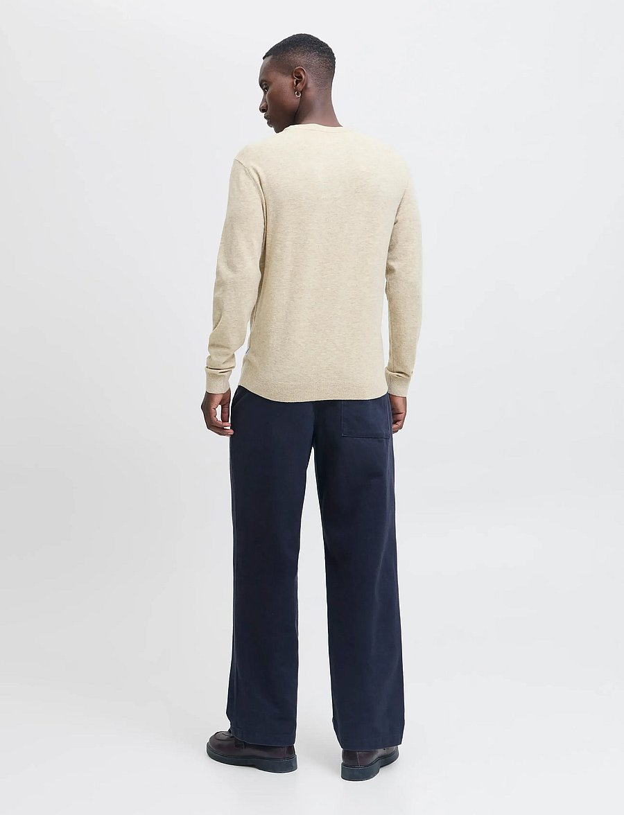 Jack & Jones - JJEPERFECT WOOL KNIT CREW NECK SN - rundhalsad - oatmeal - 2