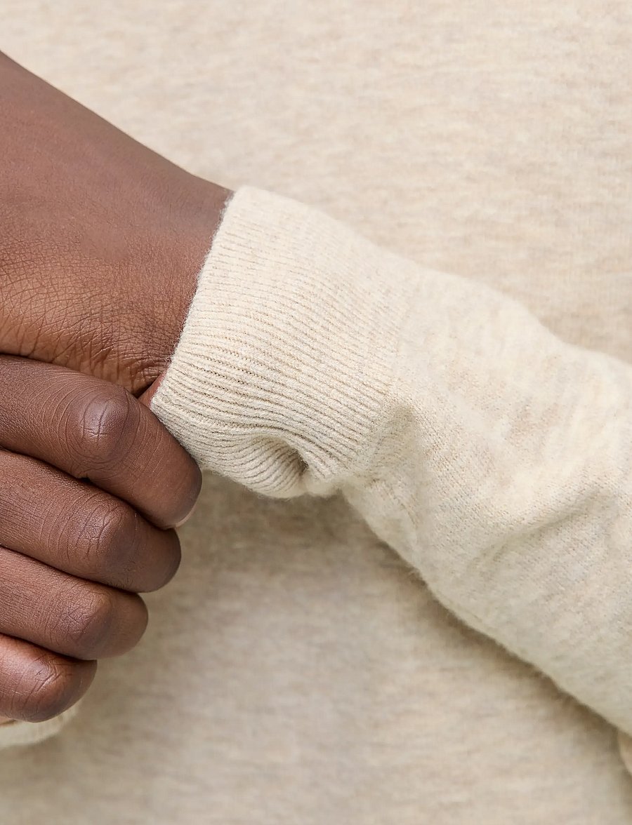 Jack & Jones - JJEPERFECT WOOL KNIT CREW NECK SN - rundhalsad - oatmeal - 4