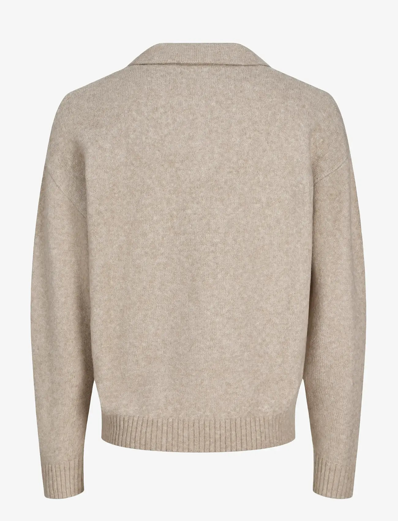 Jack & Jones - JJSOHO OLLIE KNIT SPLIT NECK LN - langärmelige gestrickte polohemden - atmosphere - 2