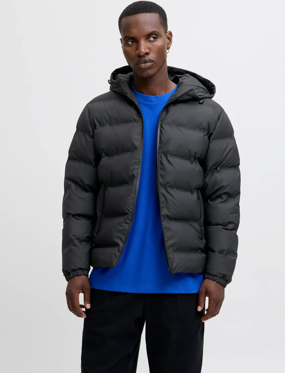 Jack & Jones - JJELEMENTS PU PUFFER SN - winterjacken - black - 0
