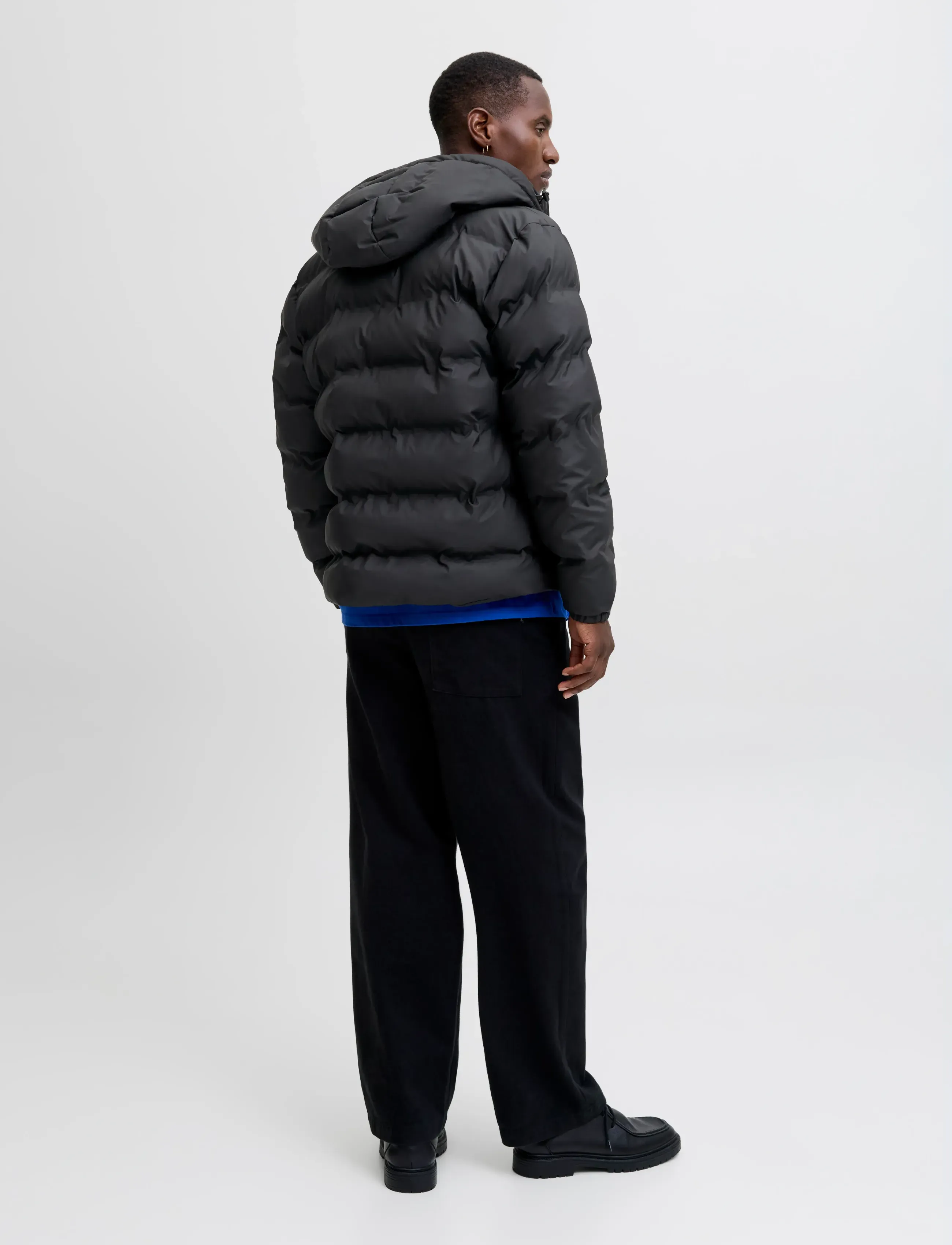 Jack & Jones - JJELEMENTS PU PUFFER SN - talvejoped - black - 2