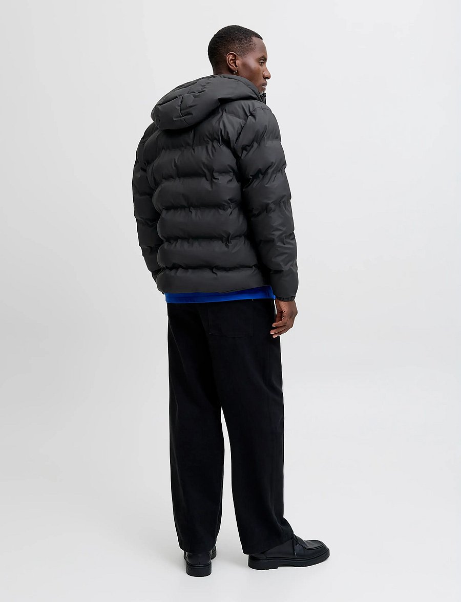 Jack & Jones - JJELEMENTS PU PUFFER SN - voodriga joped - black - 2