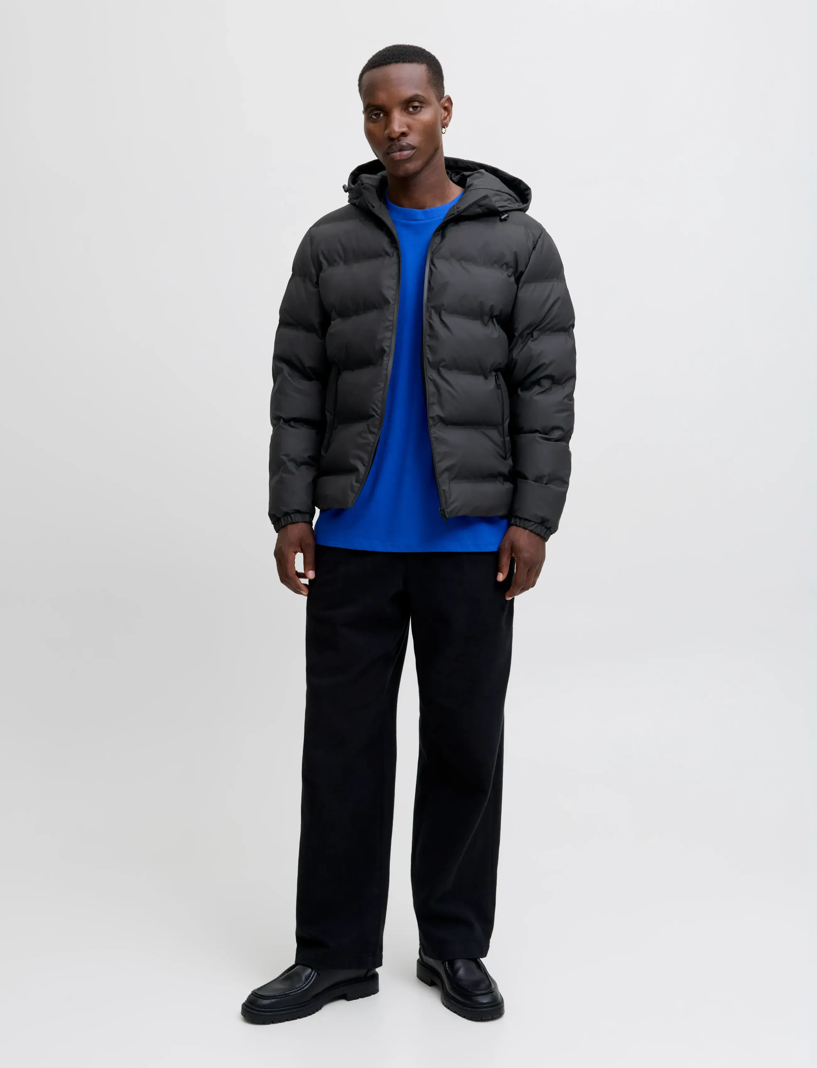 Jack & Jones - JJELEMENTS PU PUFFER SN - talvejoped - black - 3