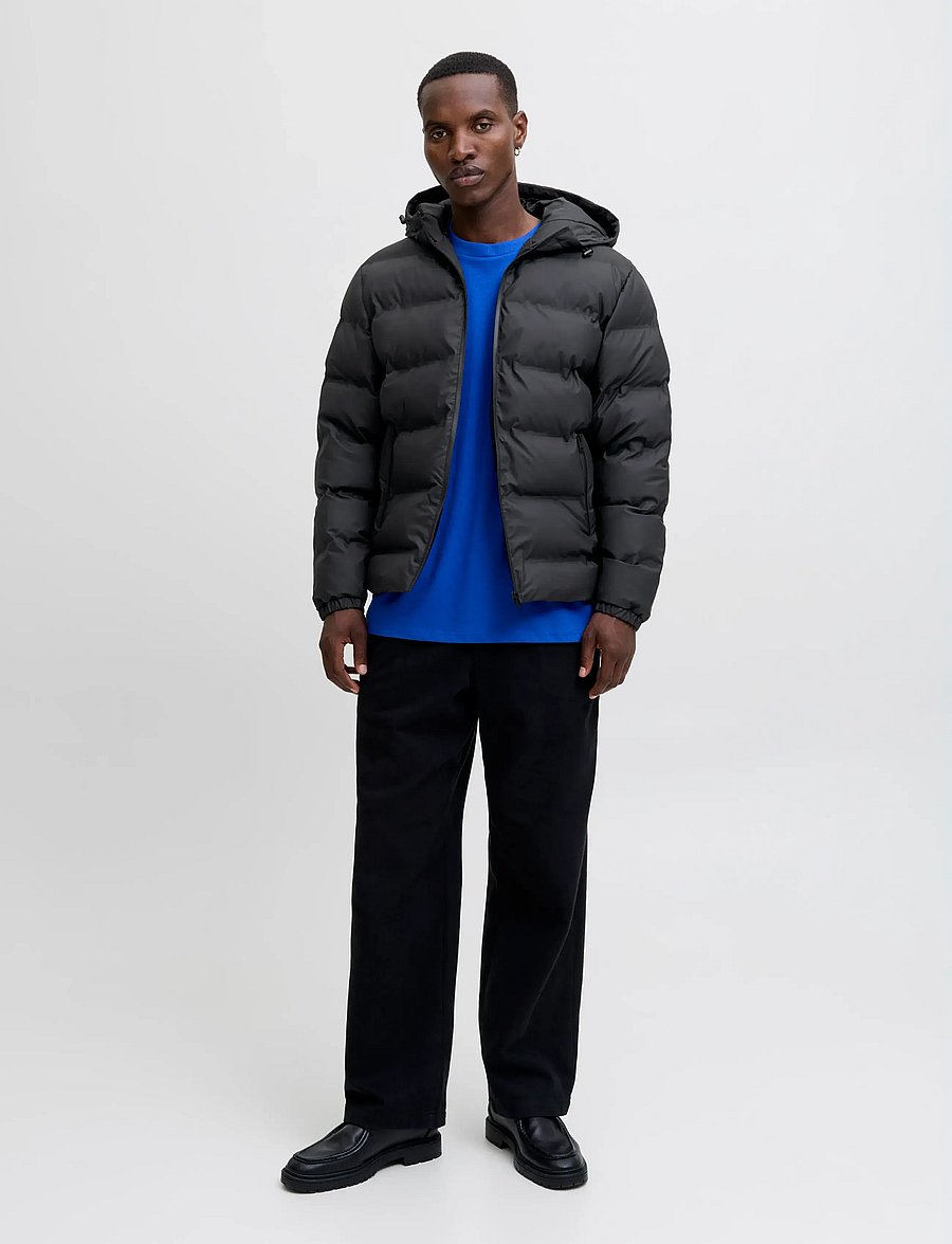 Jack & Jones - JJELEMENTS PU PUFFER SN - voodriga joped - black - 3