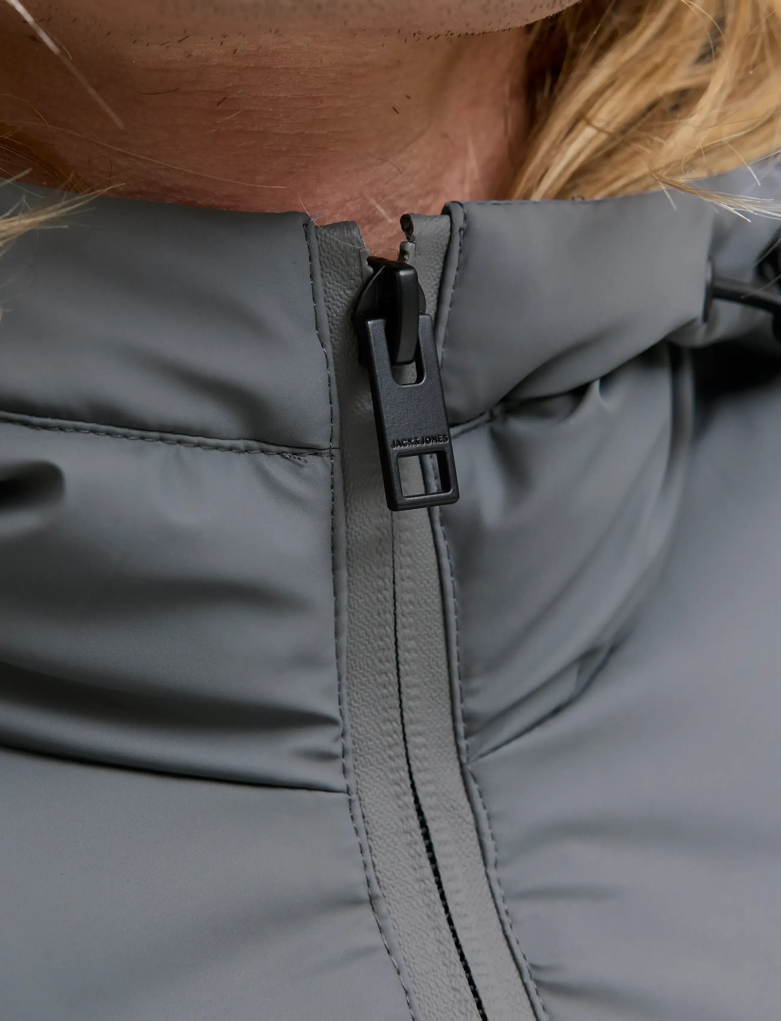 Jack & Jones - JJELEMENTS PU PUFFER SN - dūnu jakas - castlerock - 3