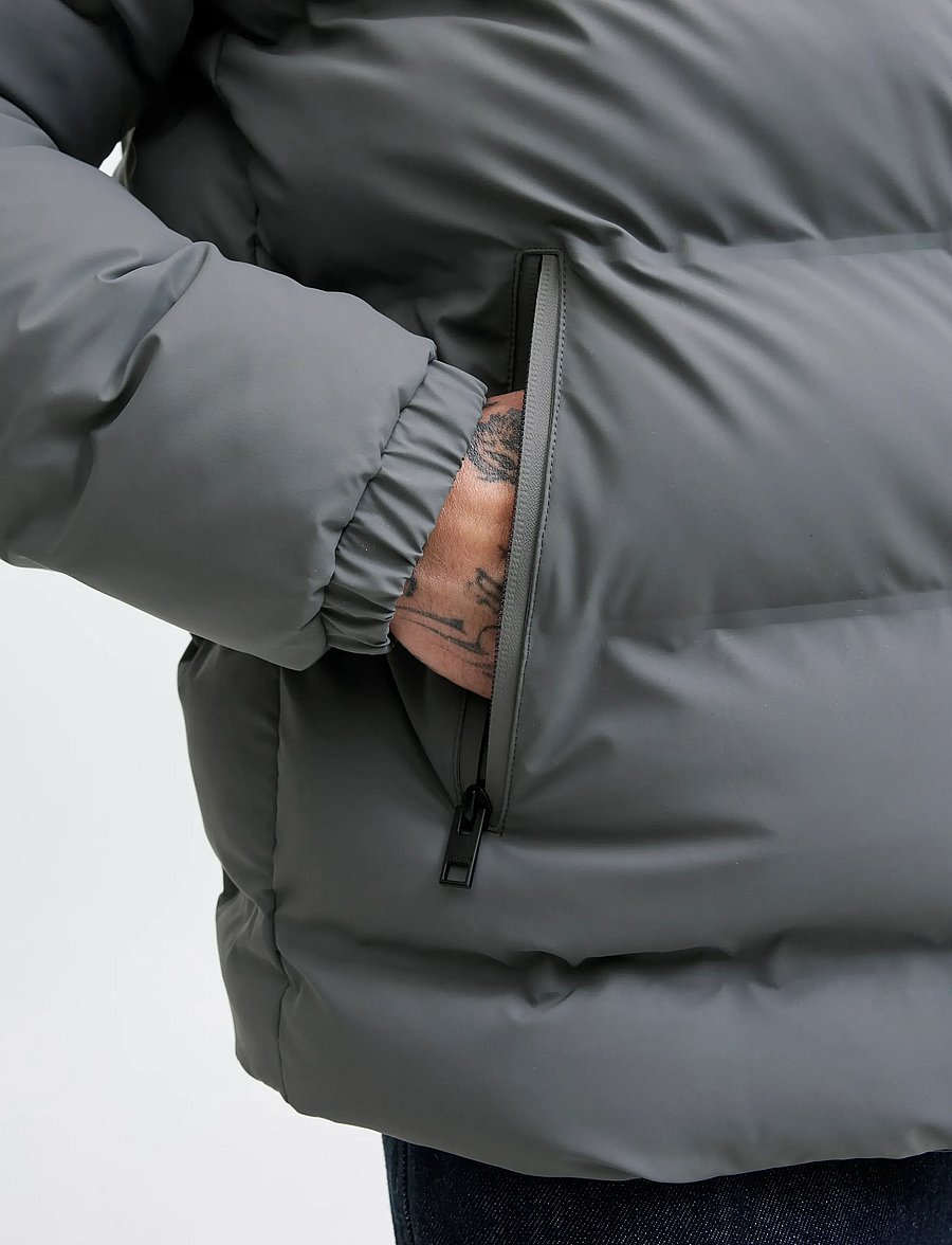 Jack & Jones - JJELEMENTS PU PUFFER SN - dūnu jakas - castlerock - 4