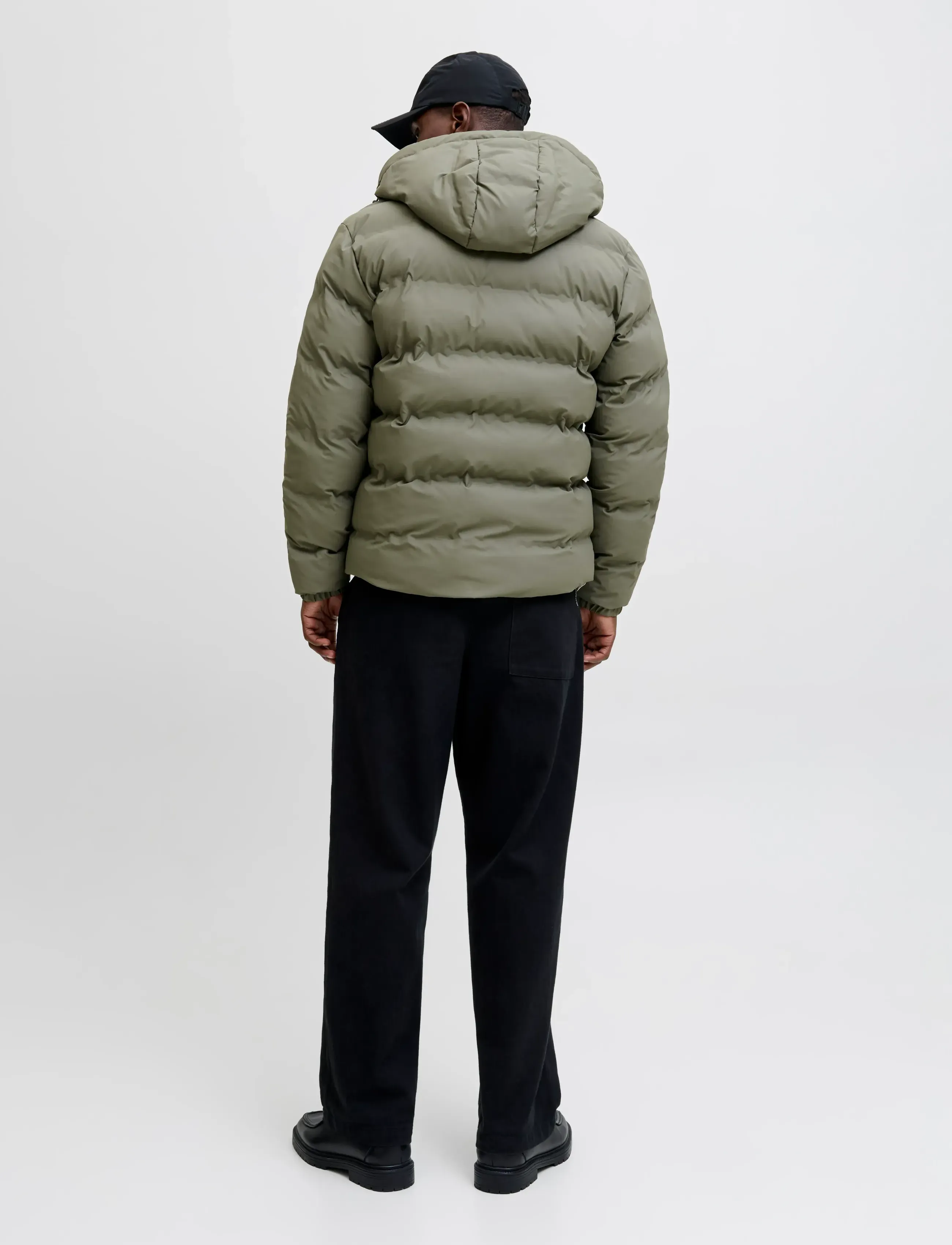 Jack & Jones - JJELEMENTS PU PUFFER SN - down jackets - dusty olive - 2