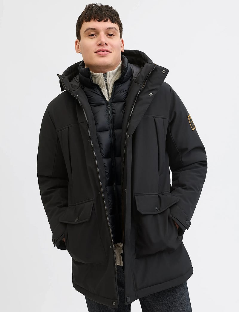 Jack & Jones - JJFINN SOFTSHELL PARKA - parka's - black - 5