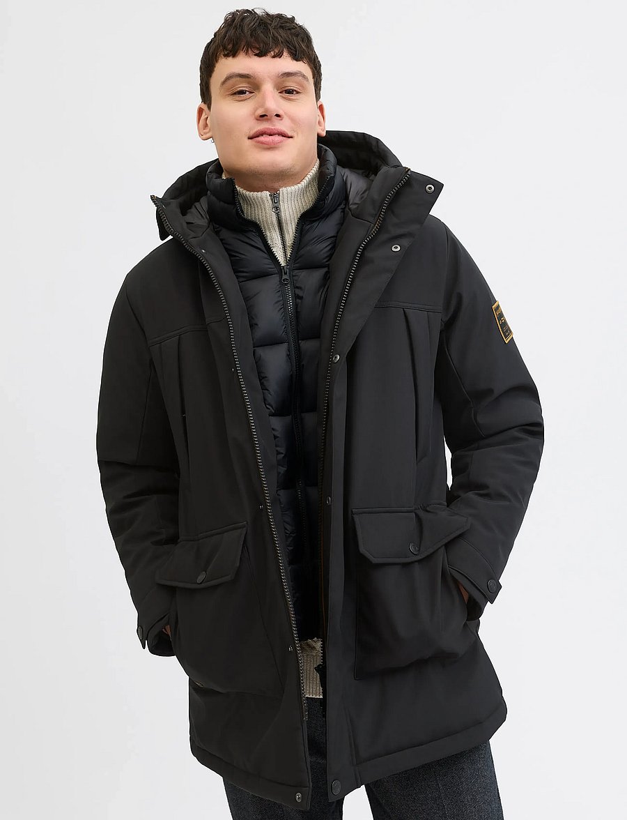 Jack & Jones - JJFINN SOFTSHELL PARKA - parkatakit - black - 5