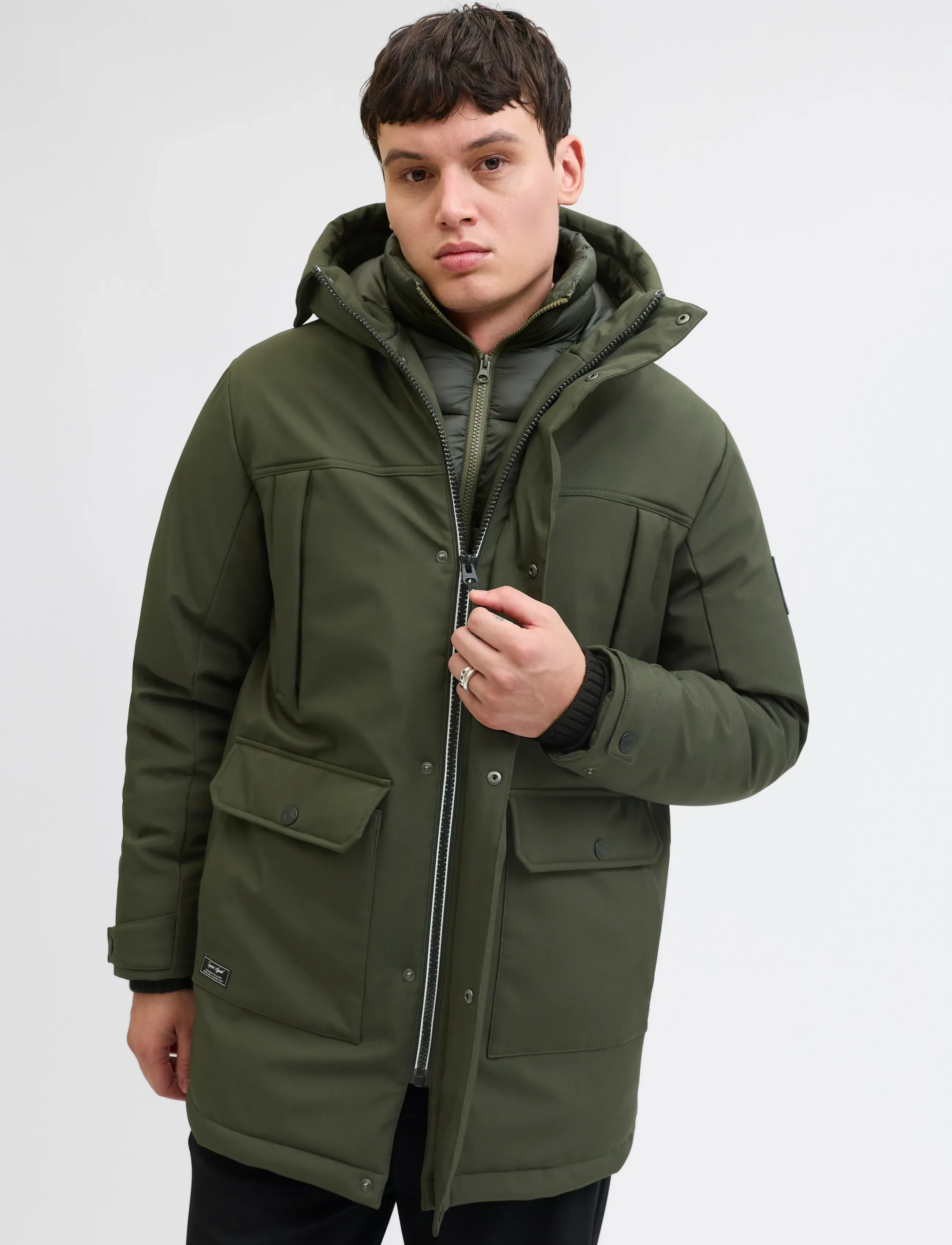 Jack & Jones - JJFINN SOFTSHELL PARKA - parkas - rosin - 4