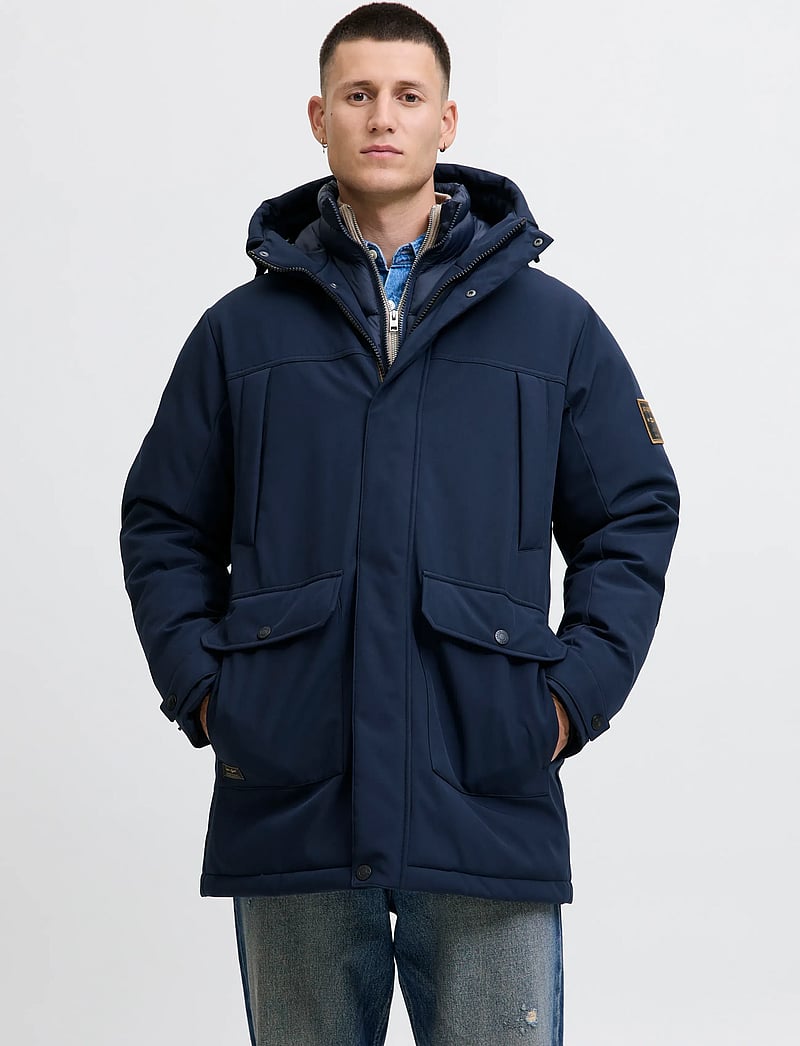 Jack & Jones - JJFINN SOFTSHELL PARKA - parkas - sky captain - 0