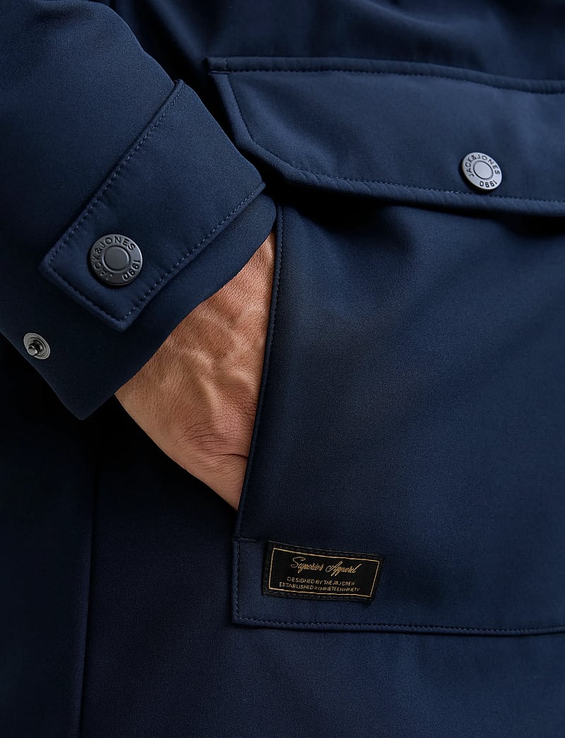 Jack & Jones - JJFINN SOFTSHELL PARKA - parkas - sky captain - 4