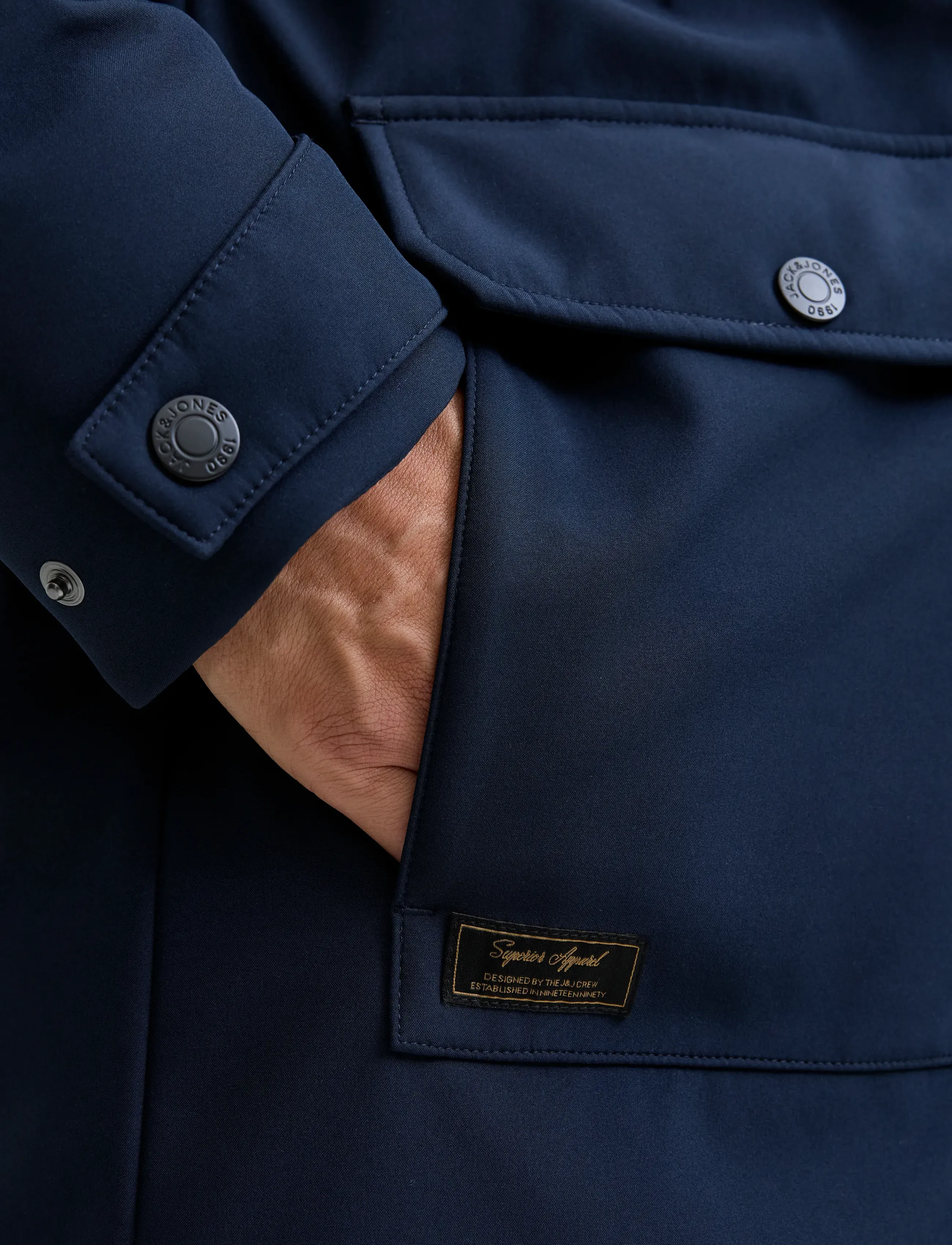Jack & Jones - JJFINN SOFTSHELL PARKA - parkad - sky captain - 4