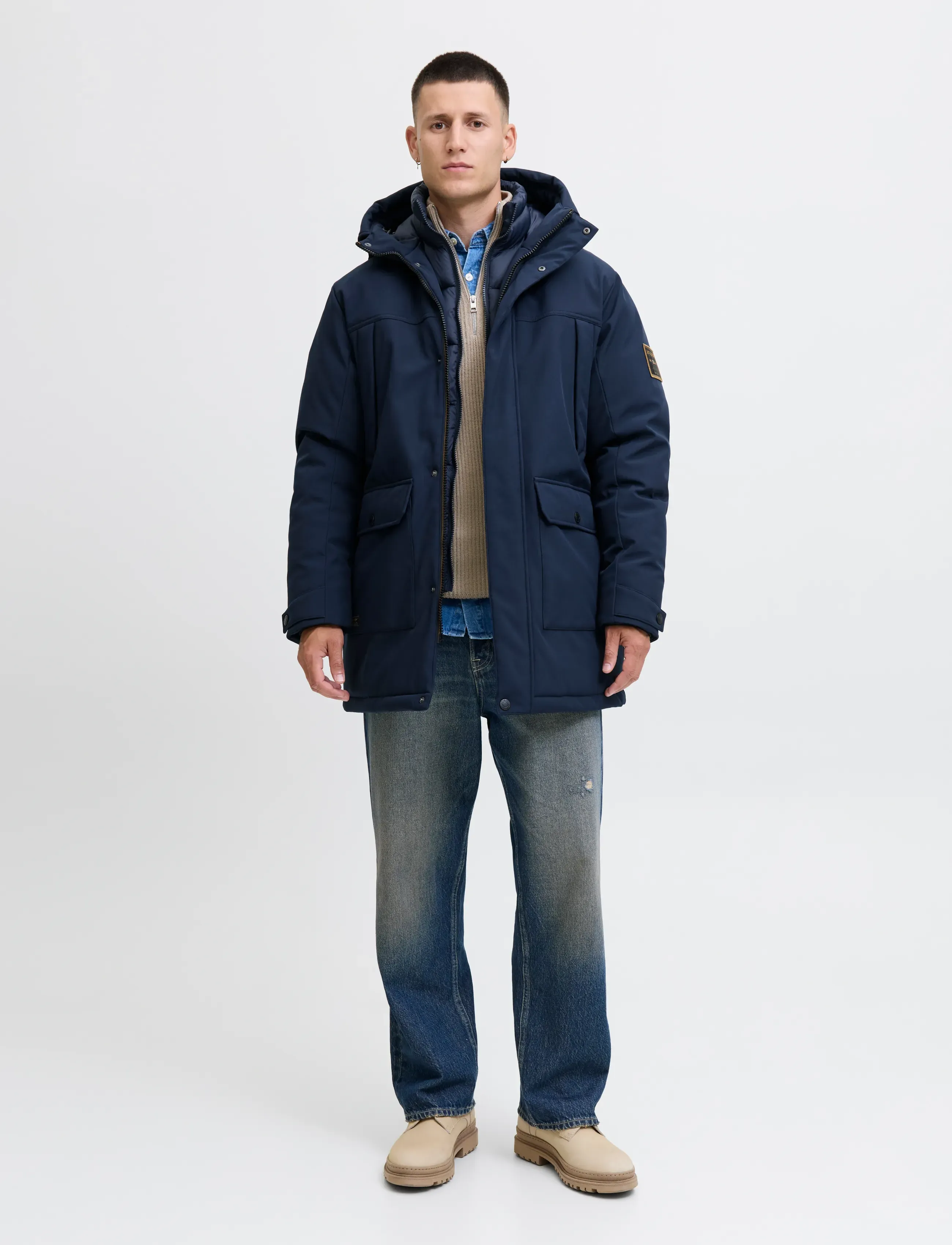 Jack & Jones - JJFINN SOFTSHELL PARKA - parkad - sky captain - 5