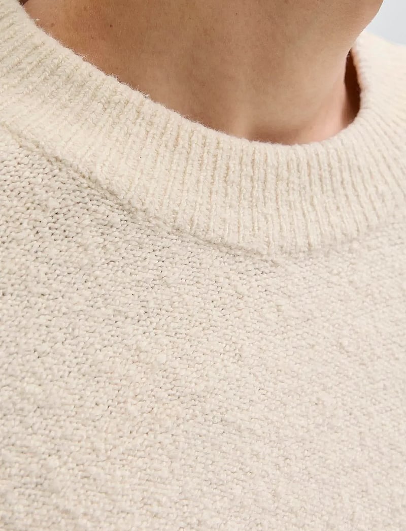 Jack & Jones - JJSPENCE KNIT CREW NECK - round necks - sea salt - 4
