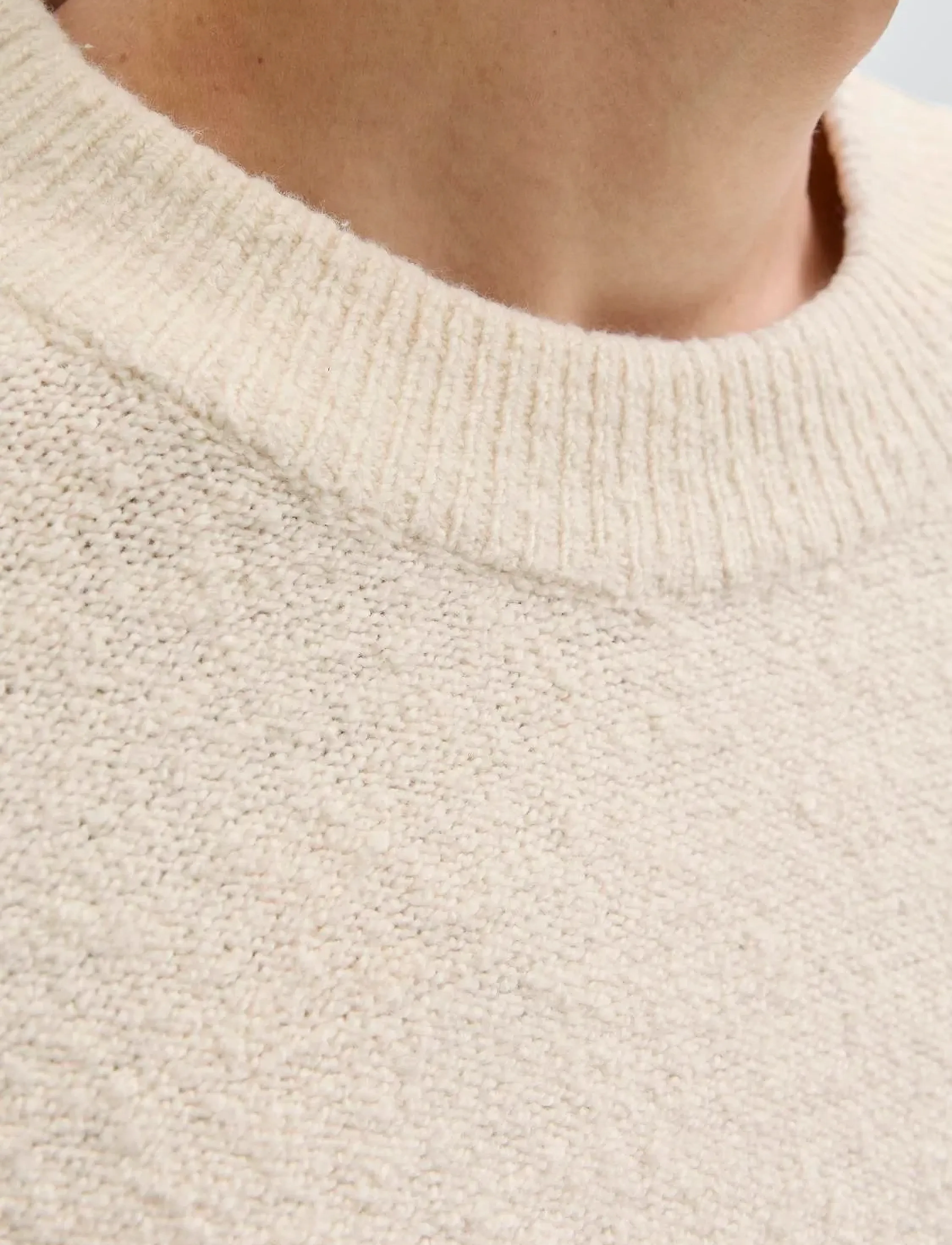 Jack & Jones - JJSPENCE KNIT CREW NECK - rundhals - sea salt - 4