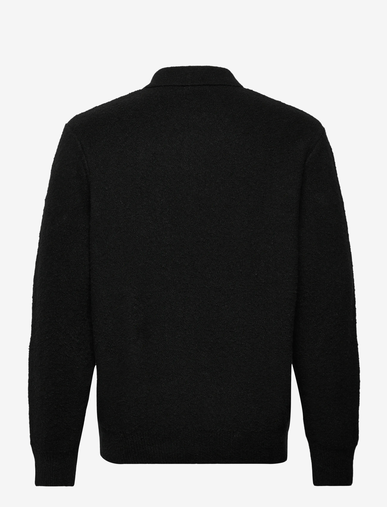 Jack & Jones - JJSPENCE KNIT POLO LS - poloer i strik med lange ærmer - black - 1